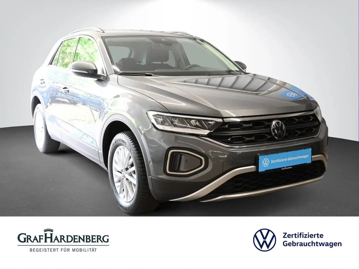 Volkswagen T-Roc 1.0 TSI Life PDC LED SzHzg Grau - 1