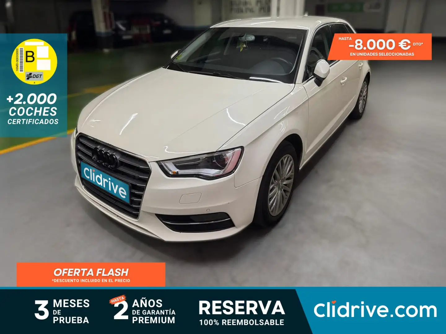 Audi A3 Sportback 2.0TDI Attraction 150 Blanco - 1