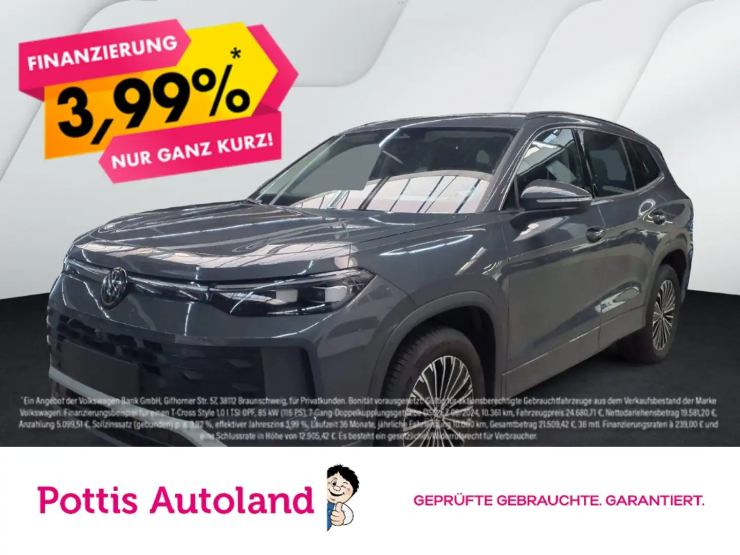 Volkswagen Tayron 2.0 TDI DSG 4M LIFE NAVI AHK 7S KAMERA KLIMA Grau - 1