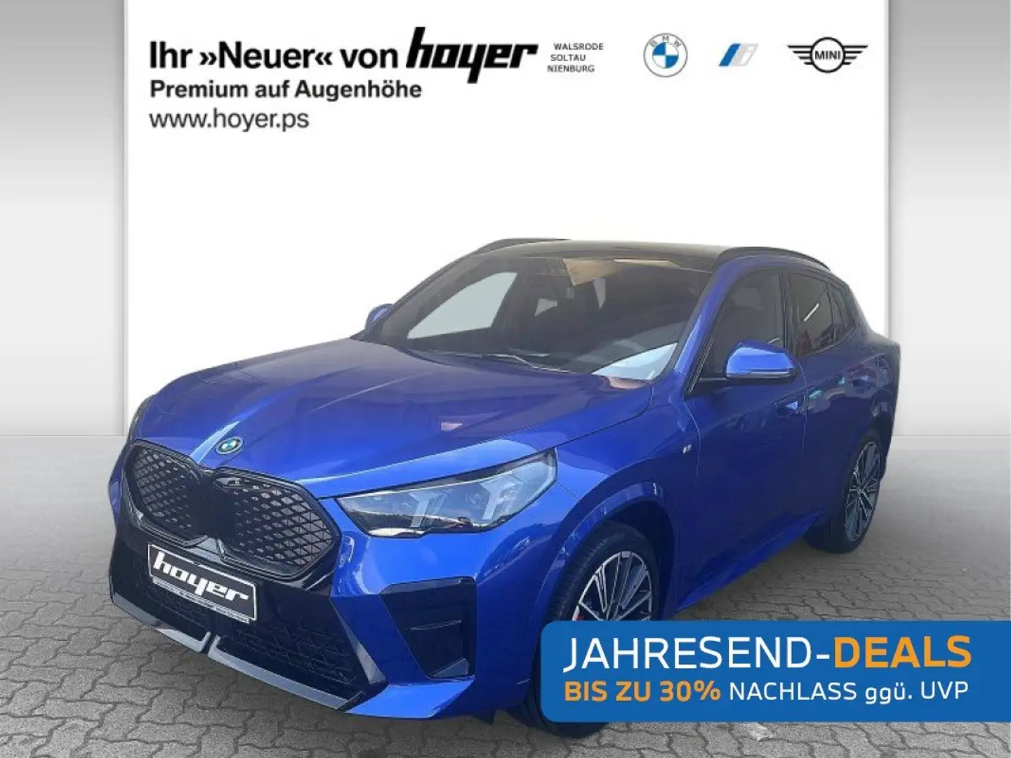 BMW iX2 xDrive30 M Sportpaket AHK HUD Pano Head-Up Blau - 1
