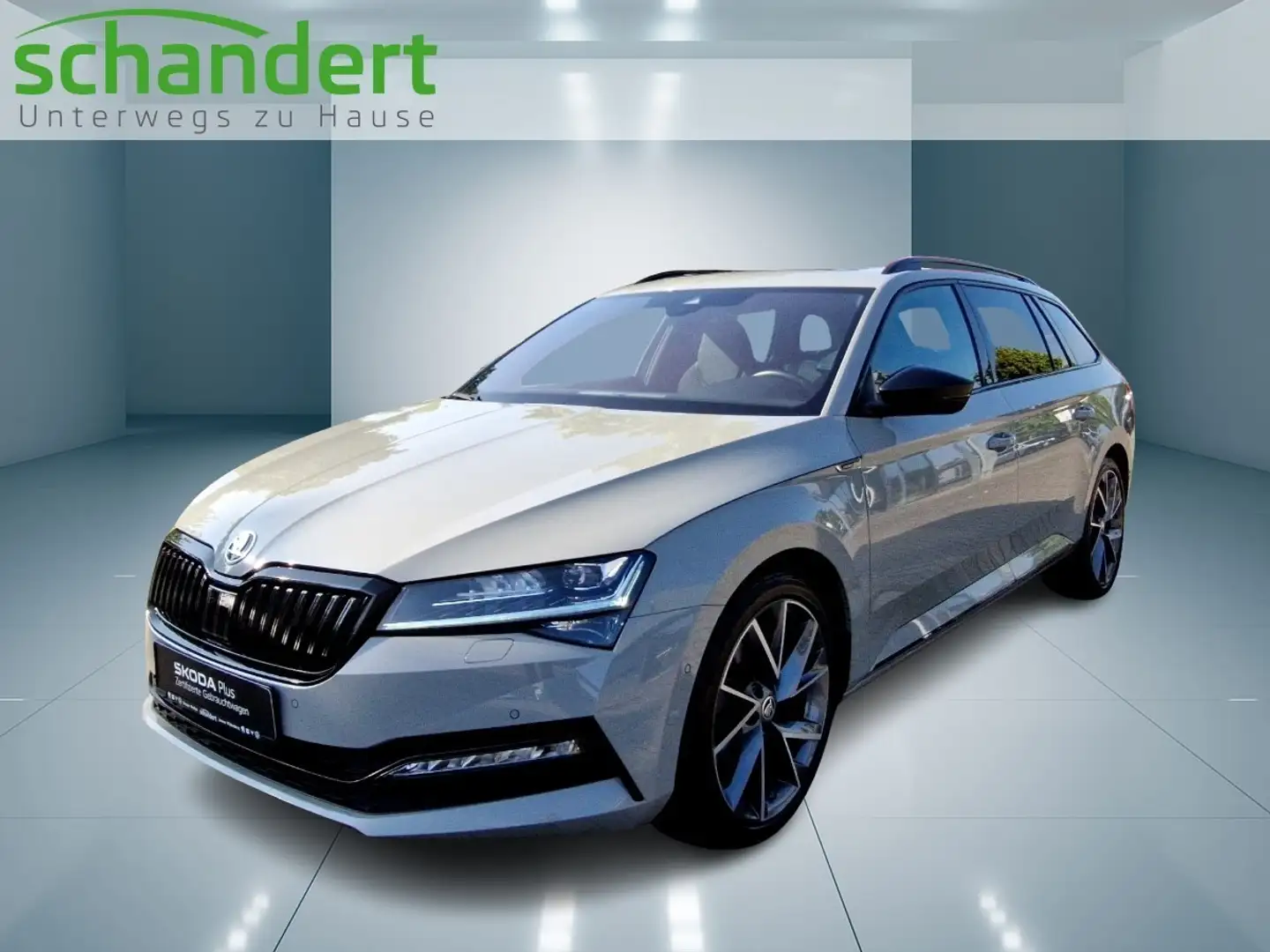 Skoda Superb Combi 2.0 TDI Sportline DSG Matrix Navi AHK Grau - 1