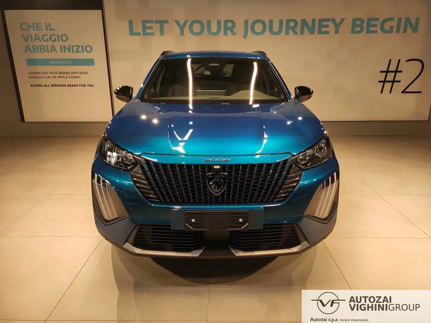 Peugeot 2008 2008 Hybrid 145 e-DCS6 Allure Bleu - 2