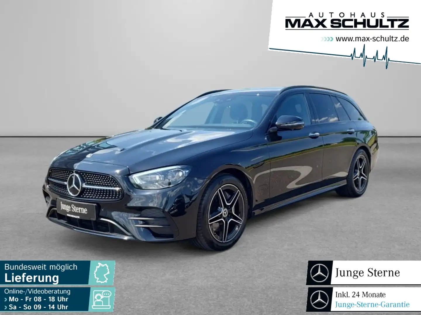 Mercedes-Benz E 200 d T-Modell *AHK*Navi*HUD*KeyLess*PDC*LED Schwarz - 1