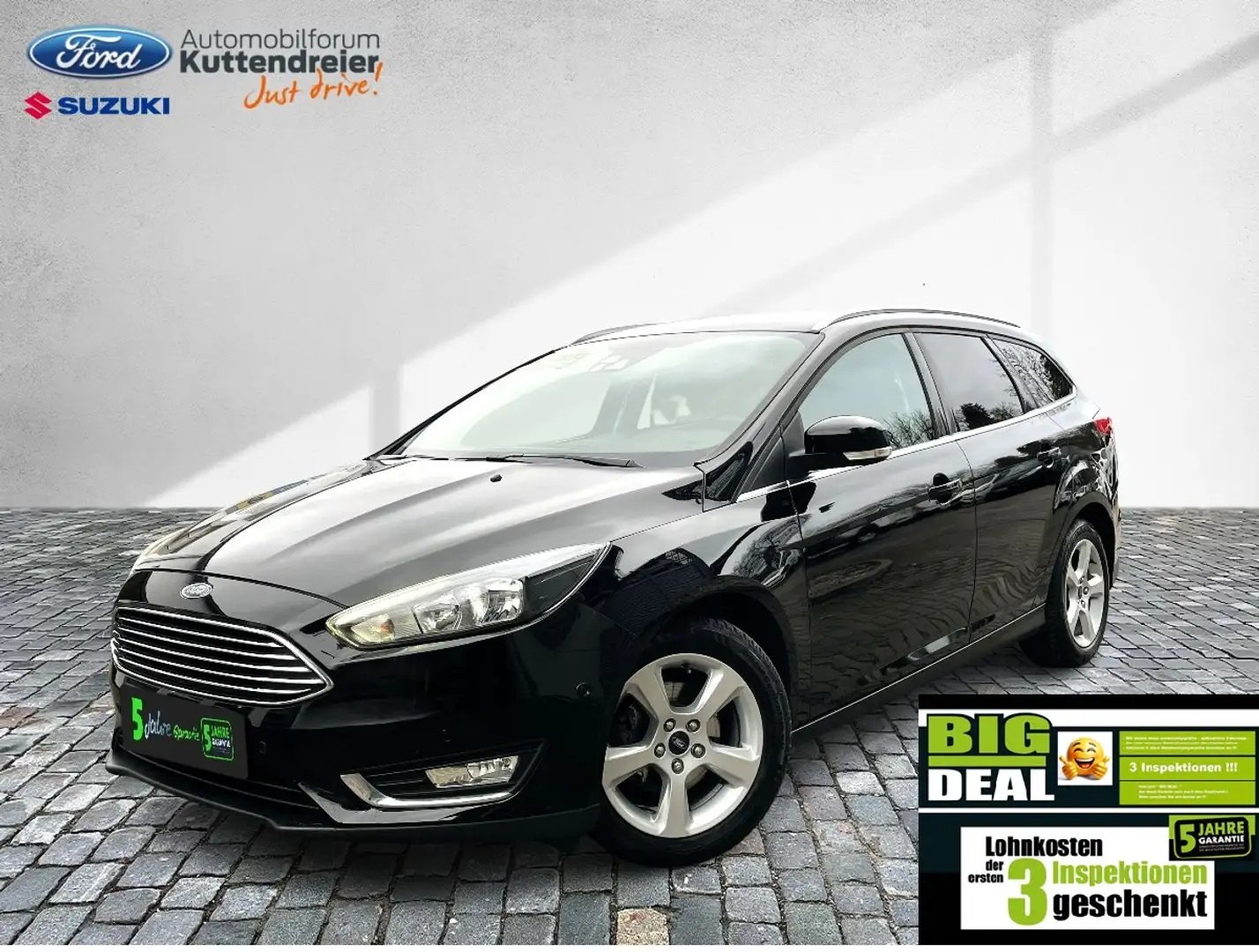 Ford Focus Turnier Titanium Klimaaut. Tempomat KeyFree Noir - 2