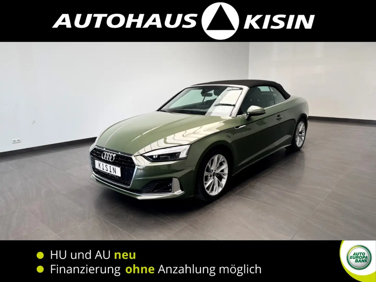 Audi A5 Cabriolet 40 TFSI advanced 2.0  Aut/CAM /Matrix/NA Zöld - 1