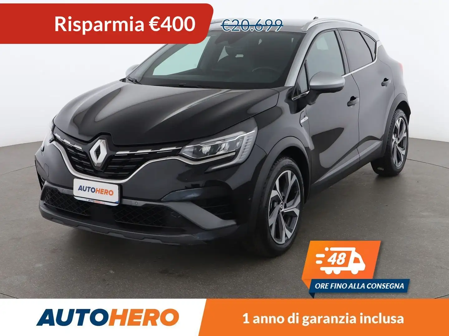 Renault Captur 1.6 Hybrid E-Tech R.S. Line 145 CV FHEV Nero - 1