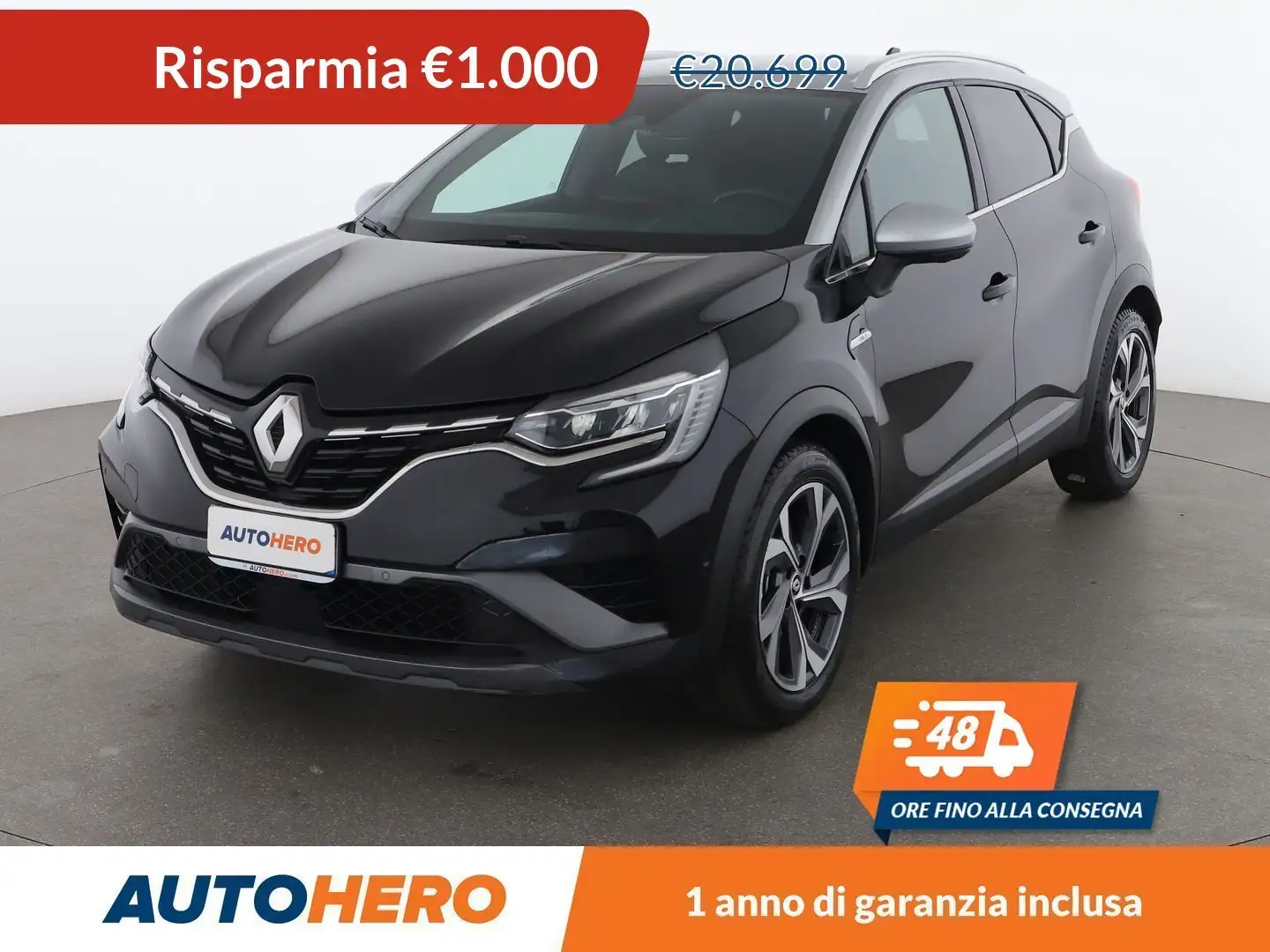 Renault Captur 1.6 Hybrid E-Tech R.S. Line 145 CV FHEV Nero - 1