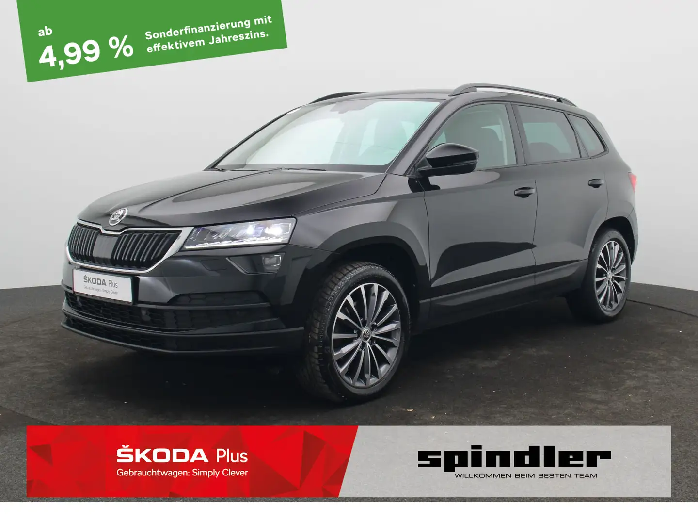 Skoda Karoq Style 2.0 TDI 4x4 DSG / LED, Navi, PDC Zwart - 1