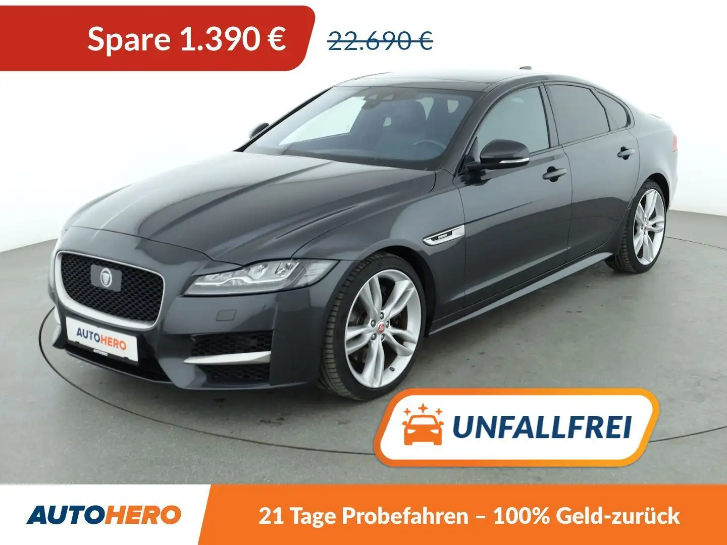 Jaguar XF 30d R-Sport Aut. *NAVI*VC*HUD*ACC*CAM*SHZ* Grau - 1