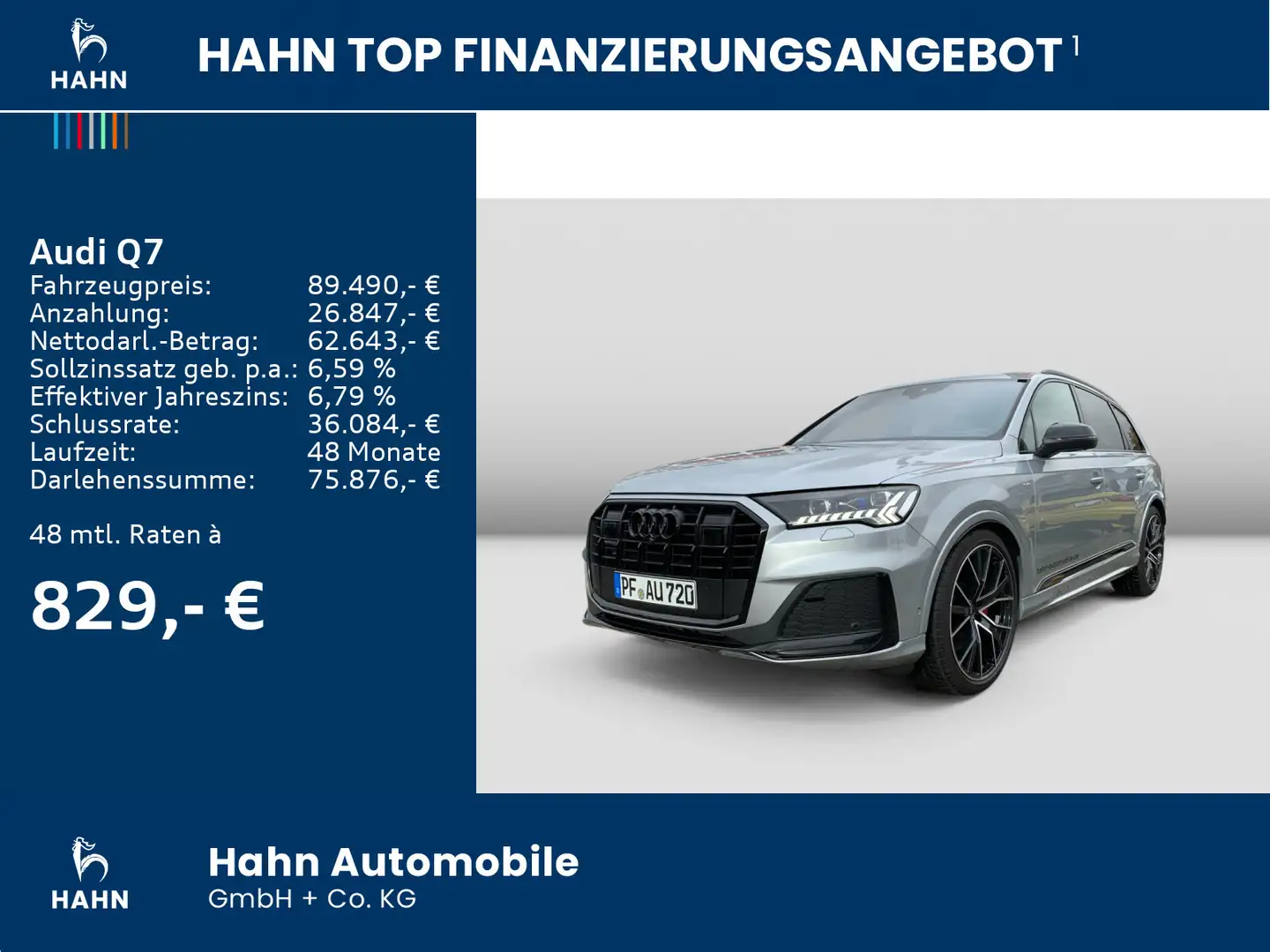 Audi Q7 Audi Q7 S line 50 TDI quattro 210(286) kW (PS) Silber - 2