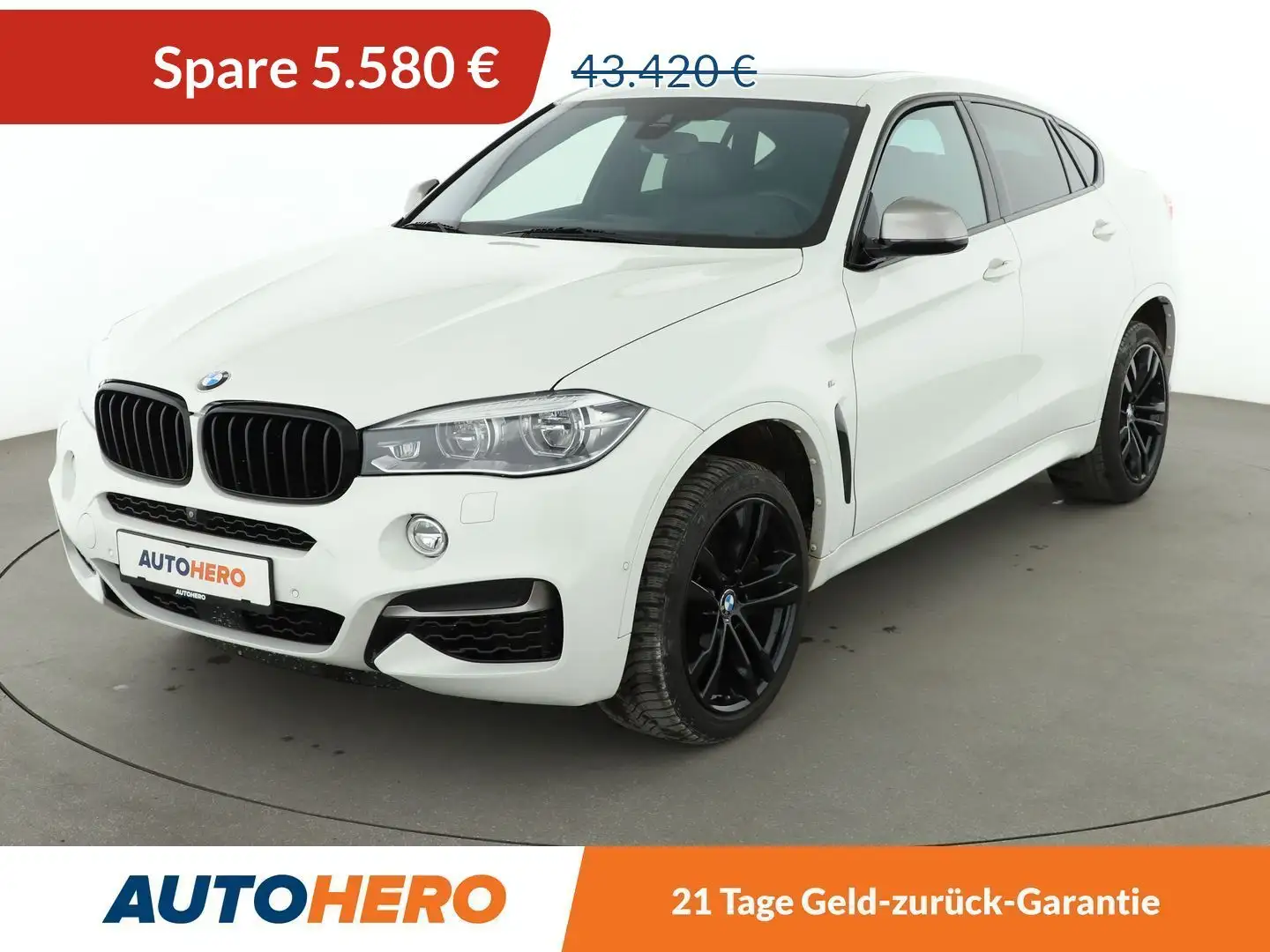 BMW X6 M50d Aut.*NAVI*LED*ACC*HUD*H&K*SHZ*360° Weiß - 1