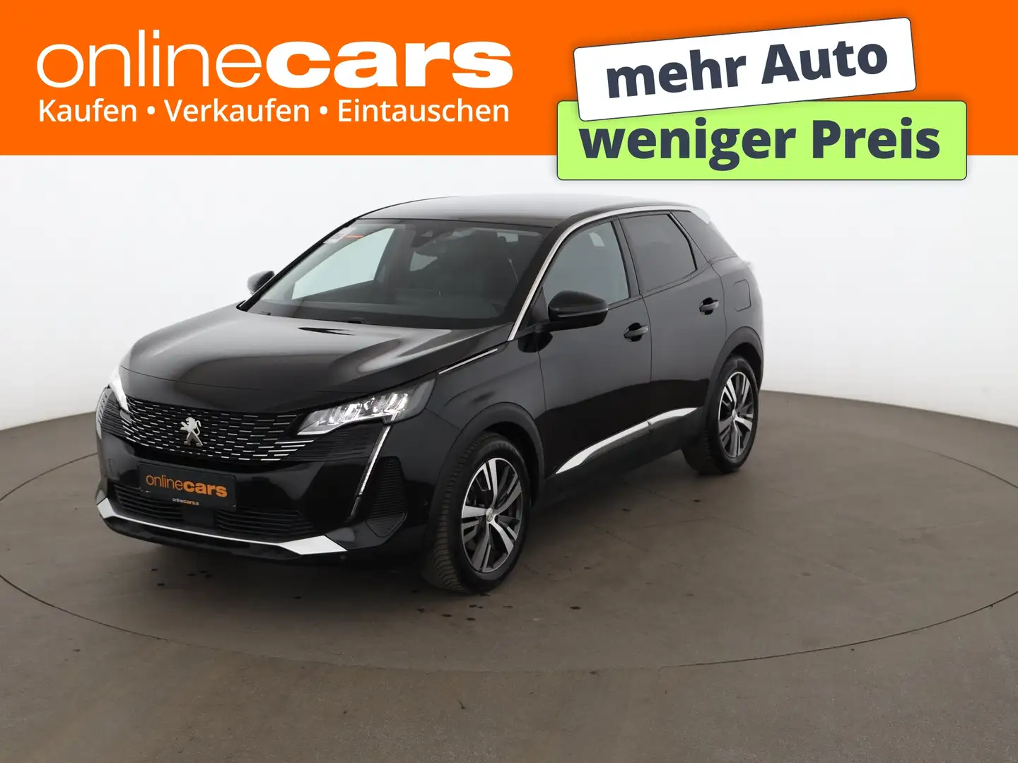 Peugeot 3008 1.6 Hybrid 225 Allure Aut LED AHK NAVI LEDER Schwarz - 1