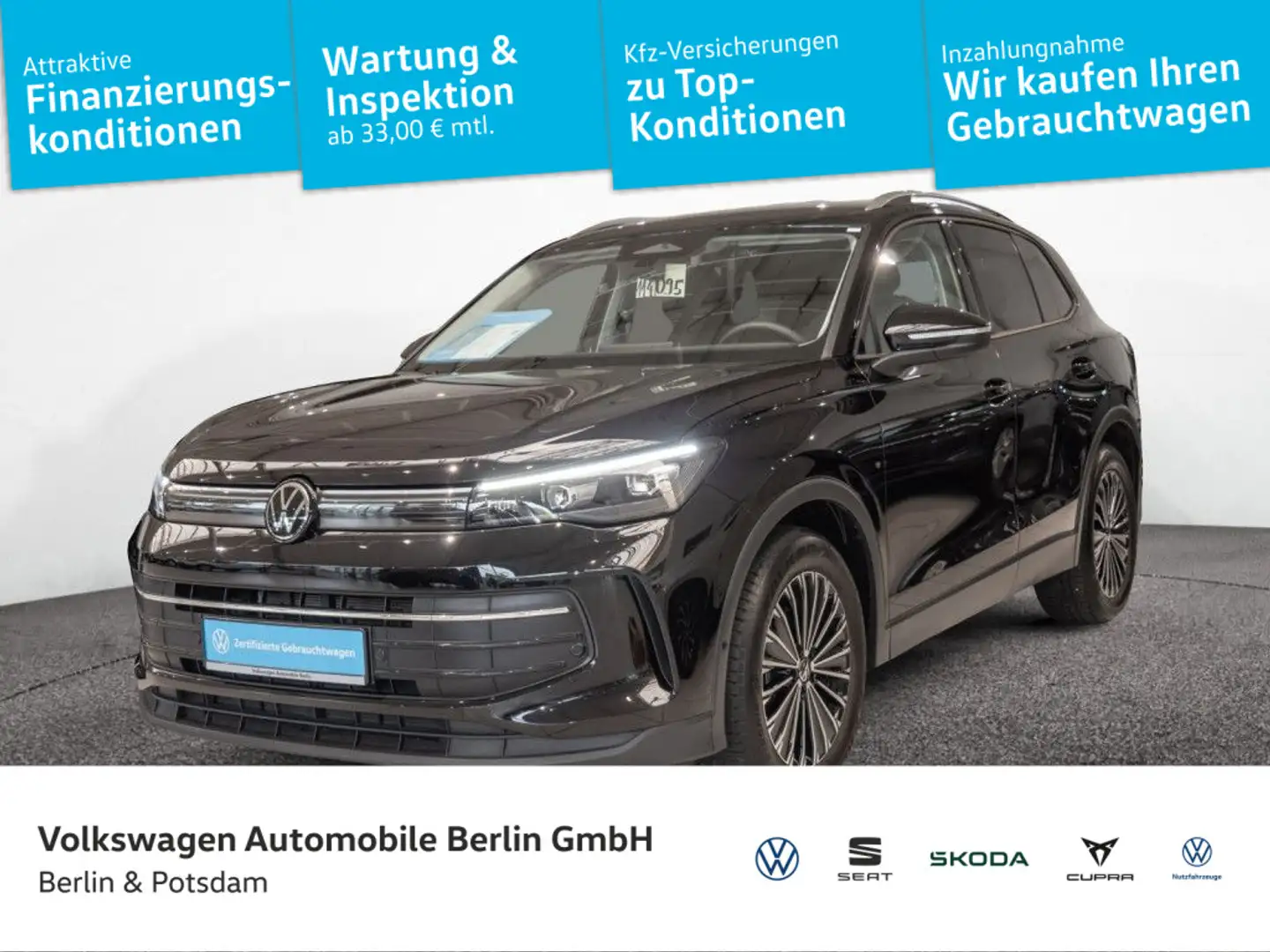 Volkswagen Tiguan 1.5 eTSI DSG Life Navi R-Kam AHK LED SHZ Schwarz - 1