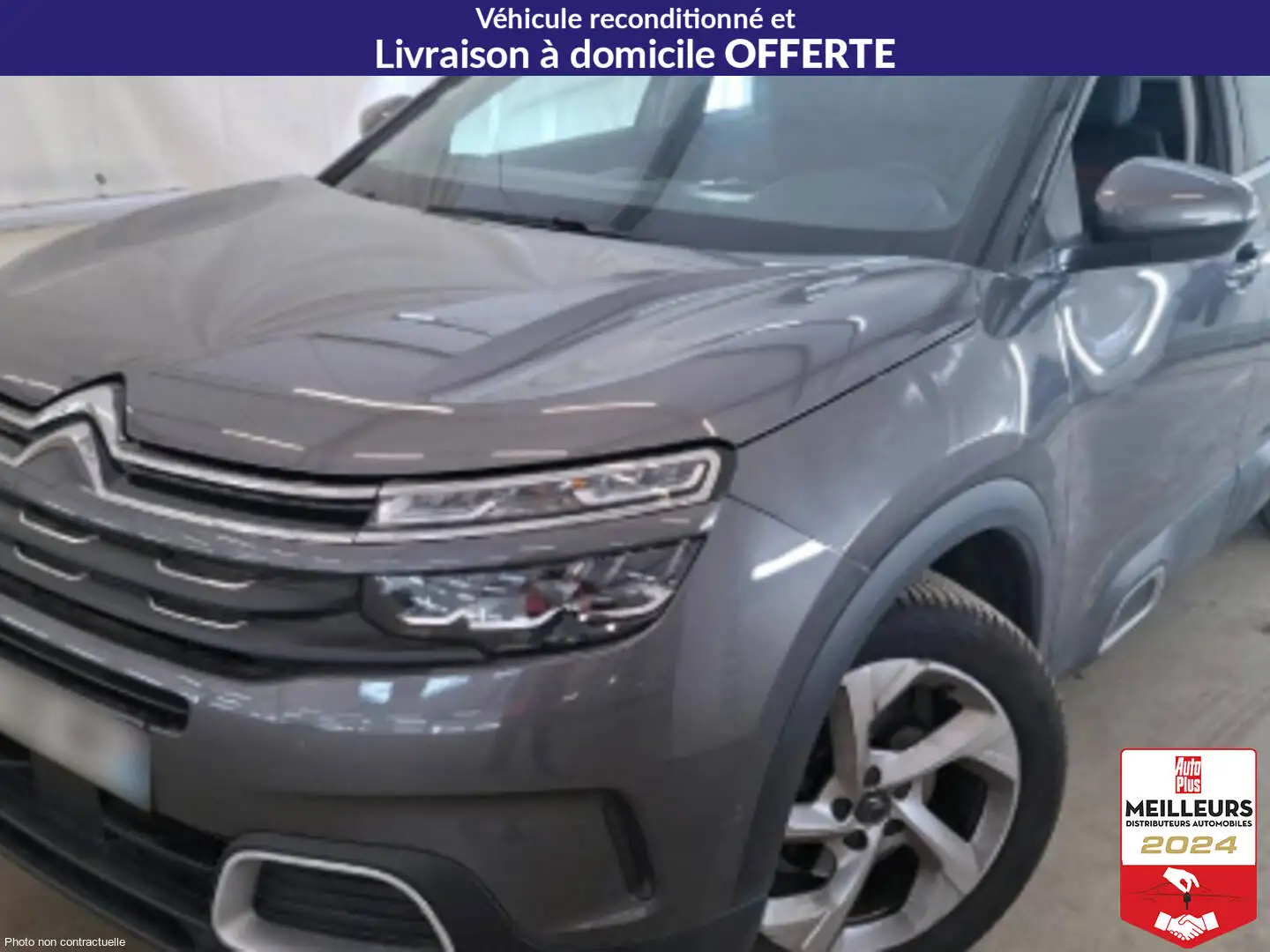Citroen C5 Aircross PureTech 130 EAT8 Feel +GPS +Drive Assist +Caméra de recul Gris - 1