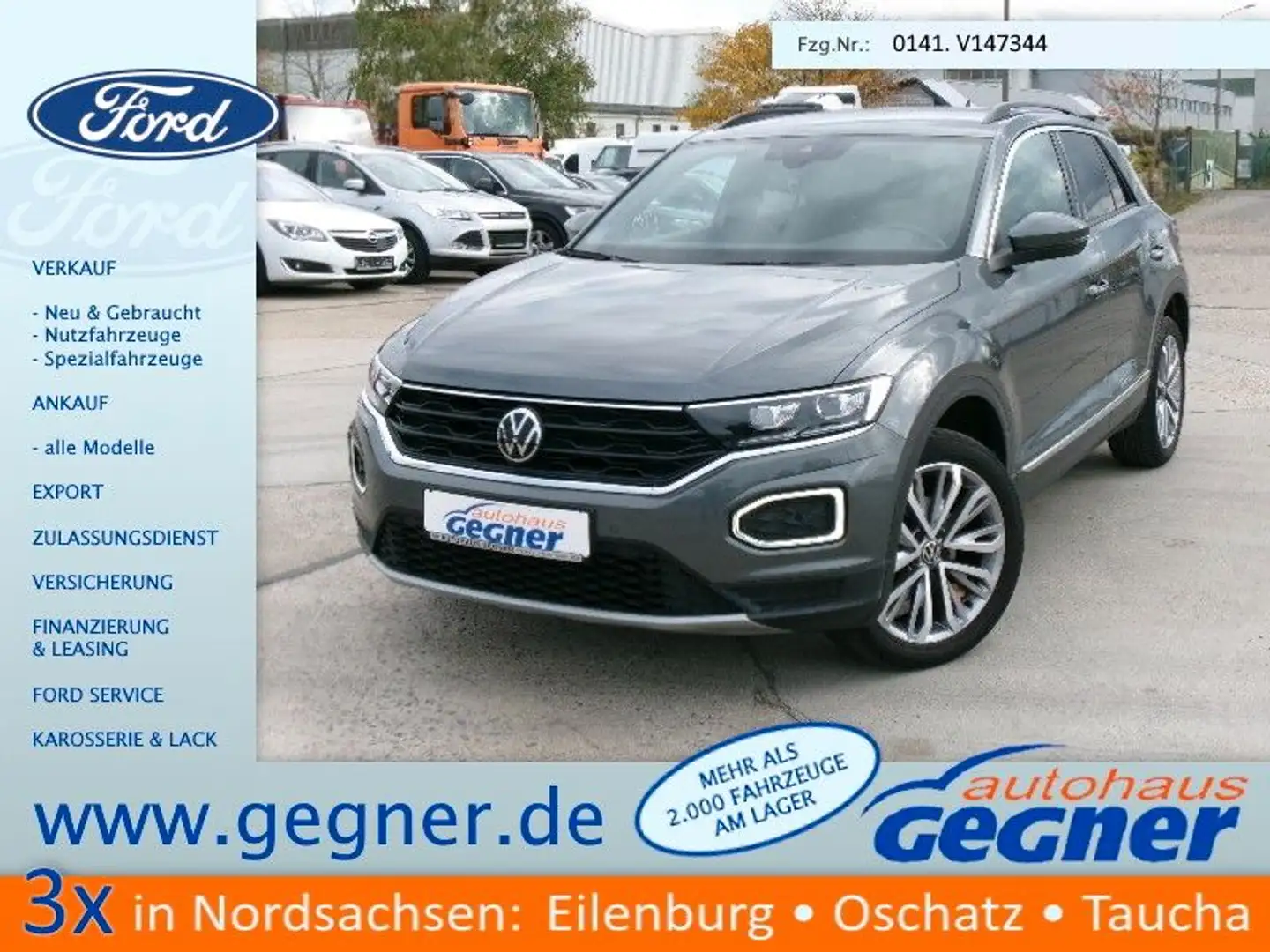 Volkswagen T-Roc 150PS DSG Active PLUS ACC LED Kamera Grau - 1