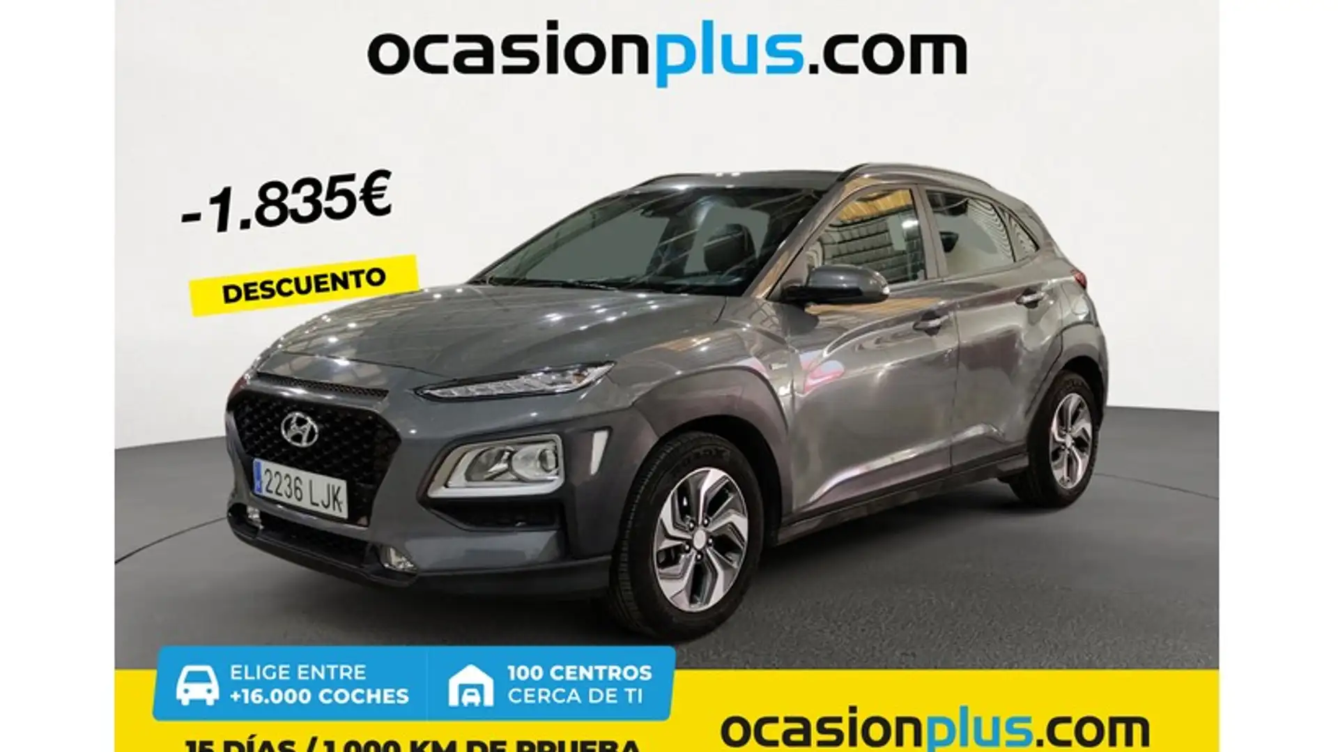 Hyundai KONA HEV 1.6 GDI DT Klass Gris - 1