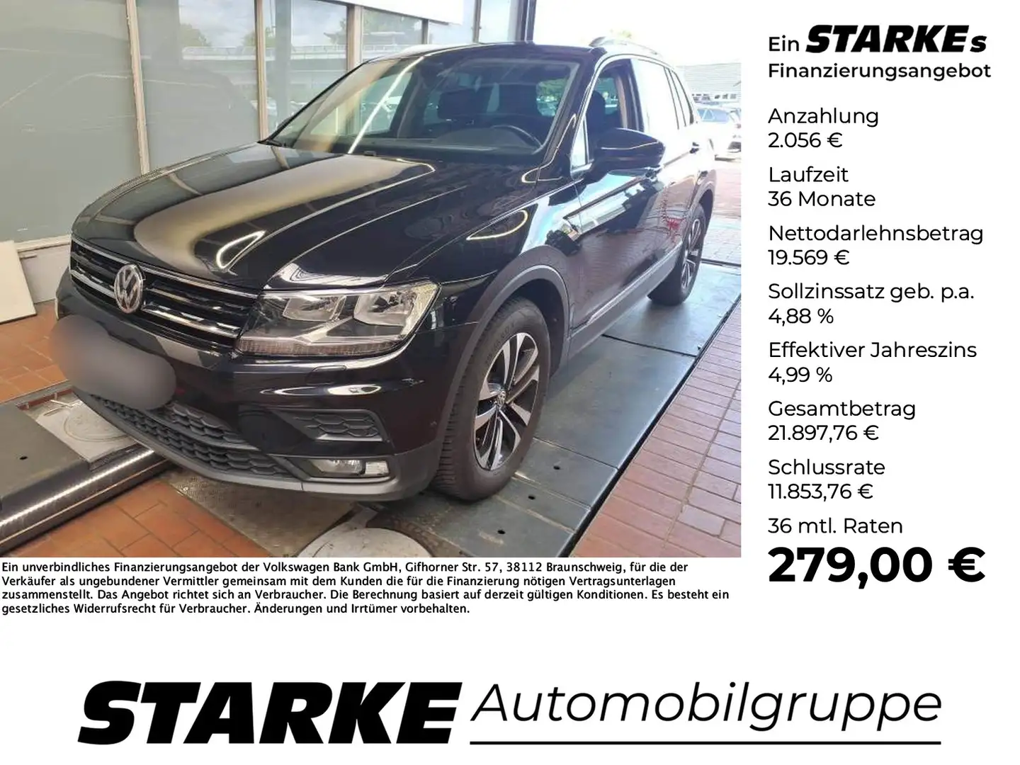 Volkswagen Tiguan 1.5 TSI Comfortline Schwarz - 1
