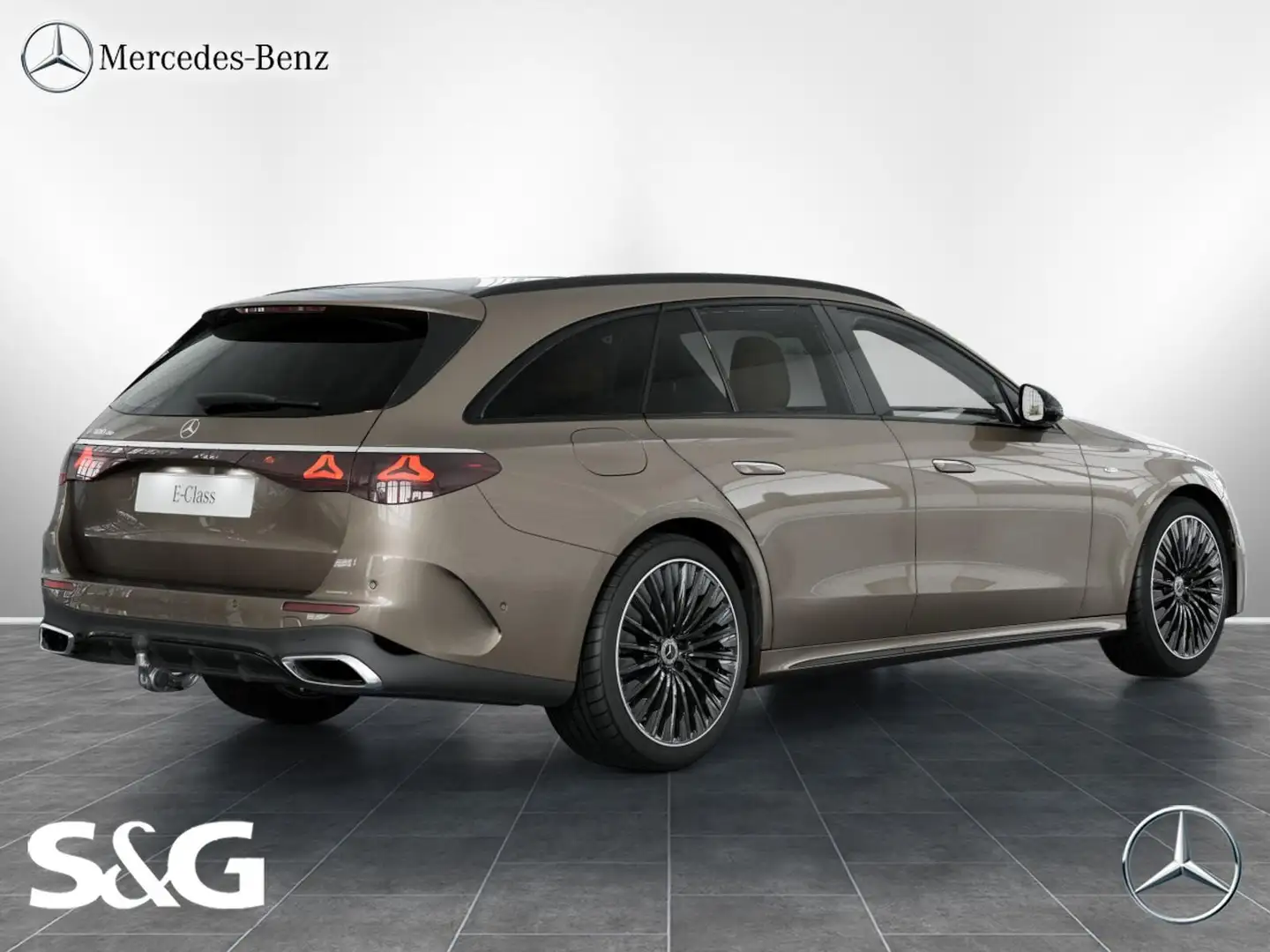 Mercedes-Benz E 300 de T AMG Distron+360°+DIG-LED+Pano+AHK+HuD Brun - 2