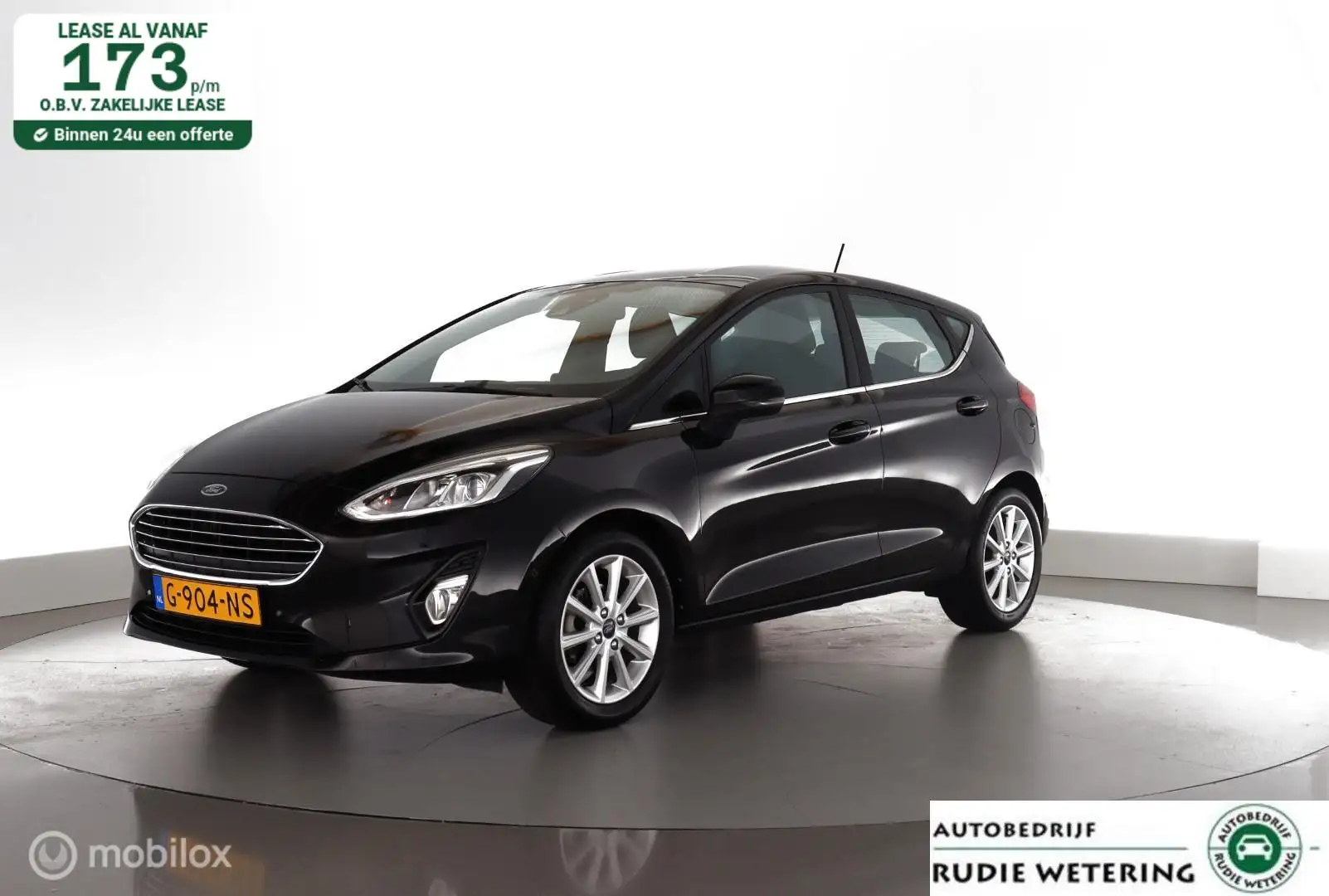 Ford Fiesta 1.0 EcoB. 101pk Titanium SyncIII|nav|cam|ecc|lmv16 Schwarz - 1