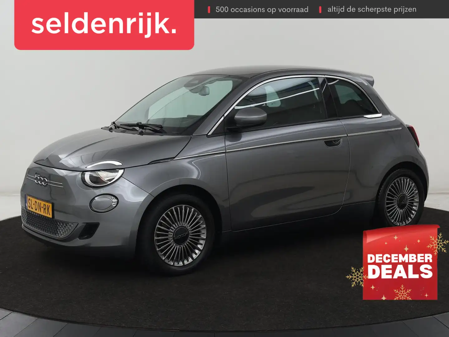 Fiat 500e Icon 42 kWh | 3 Fase | Carplay | Cruise control | Grijs - 1