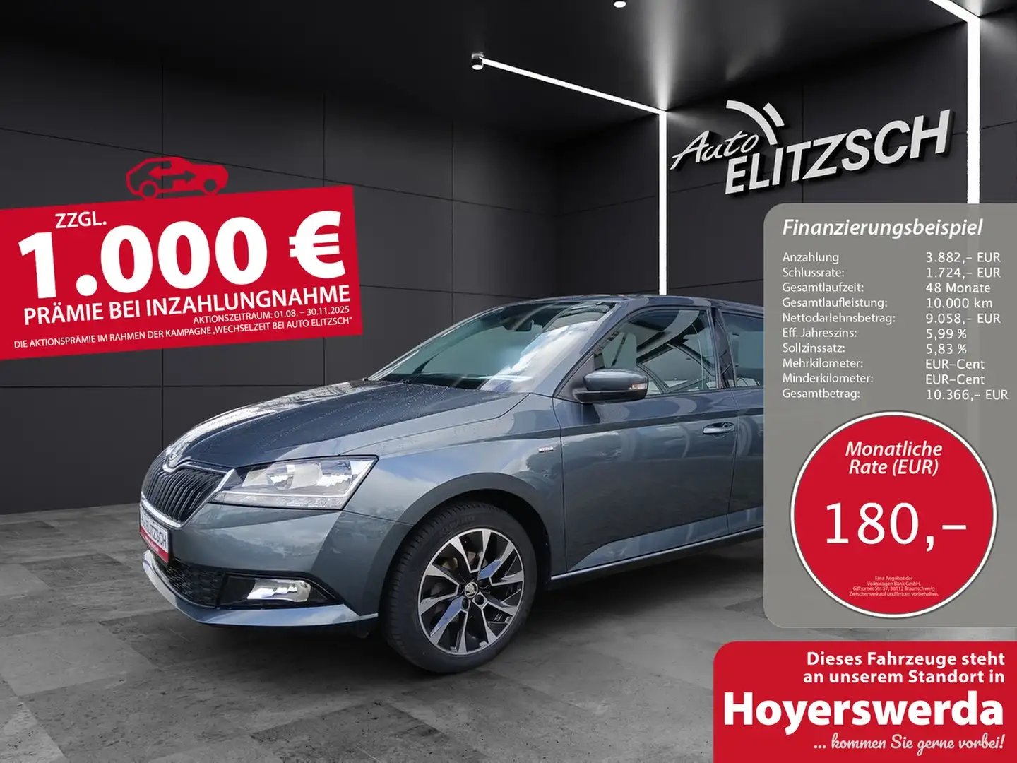 Skoda Fabia TSI Drive-125 Climatronic GRA PDC SH LM Grau - 1