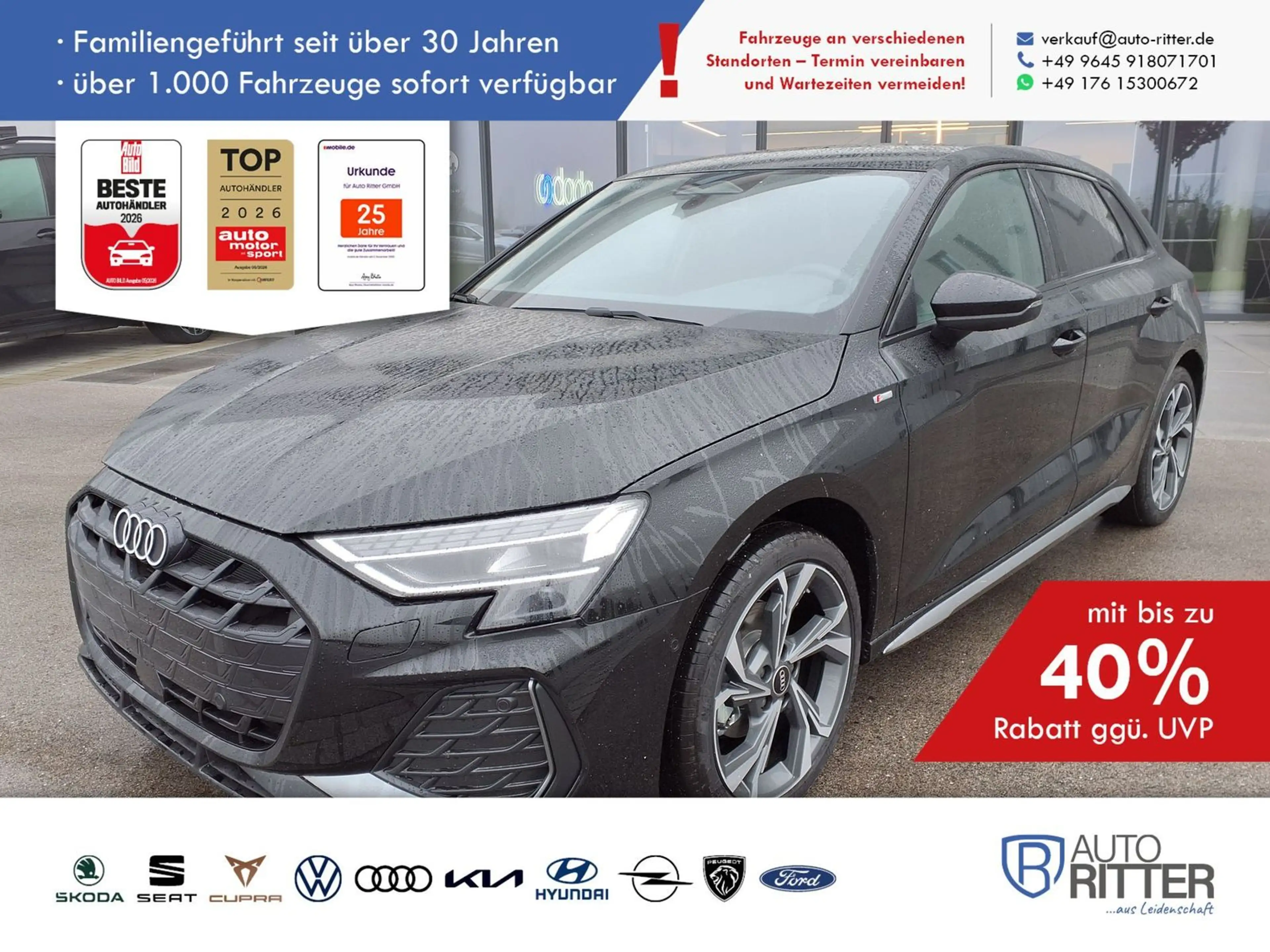 Audi A3 Sportback S Line ACC|AHK|RFK|LED|Carplay|K...