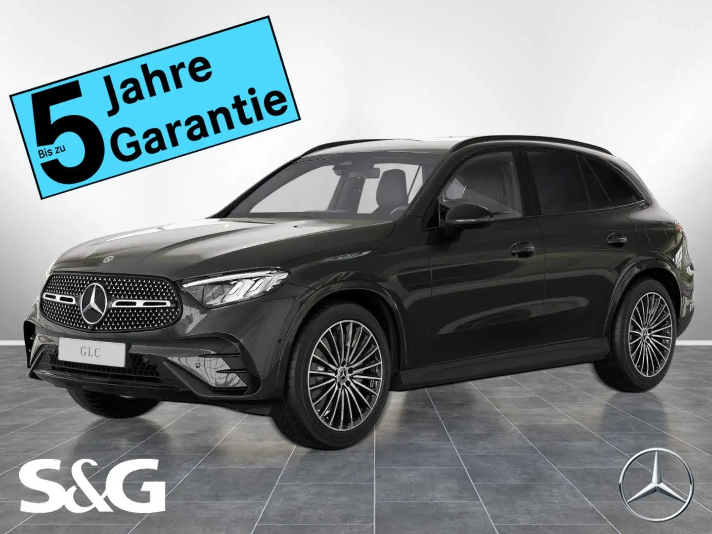 Mercedes-Benz GLC 300 de 4M AMG Night+MBUX+RüKam+LED+AHK+20"LM Šedá - 1