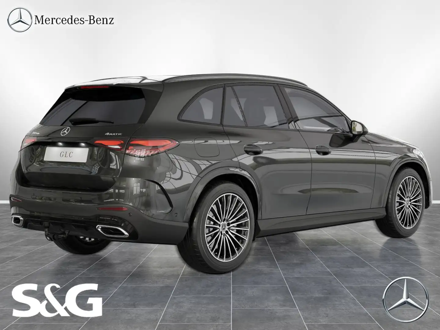 Mercedes-Benz GLC 300 de 4M AMG Night+MBUX+RüKam+LED+AHK+20"LM Šedá - 2