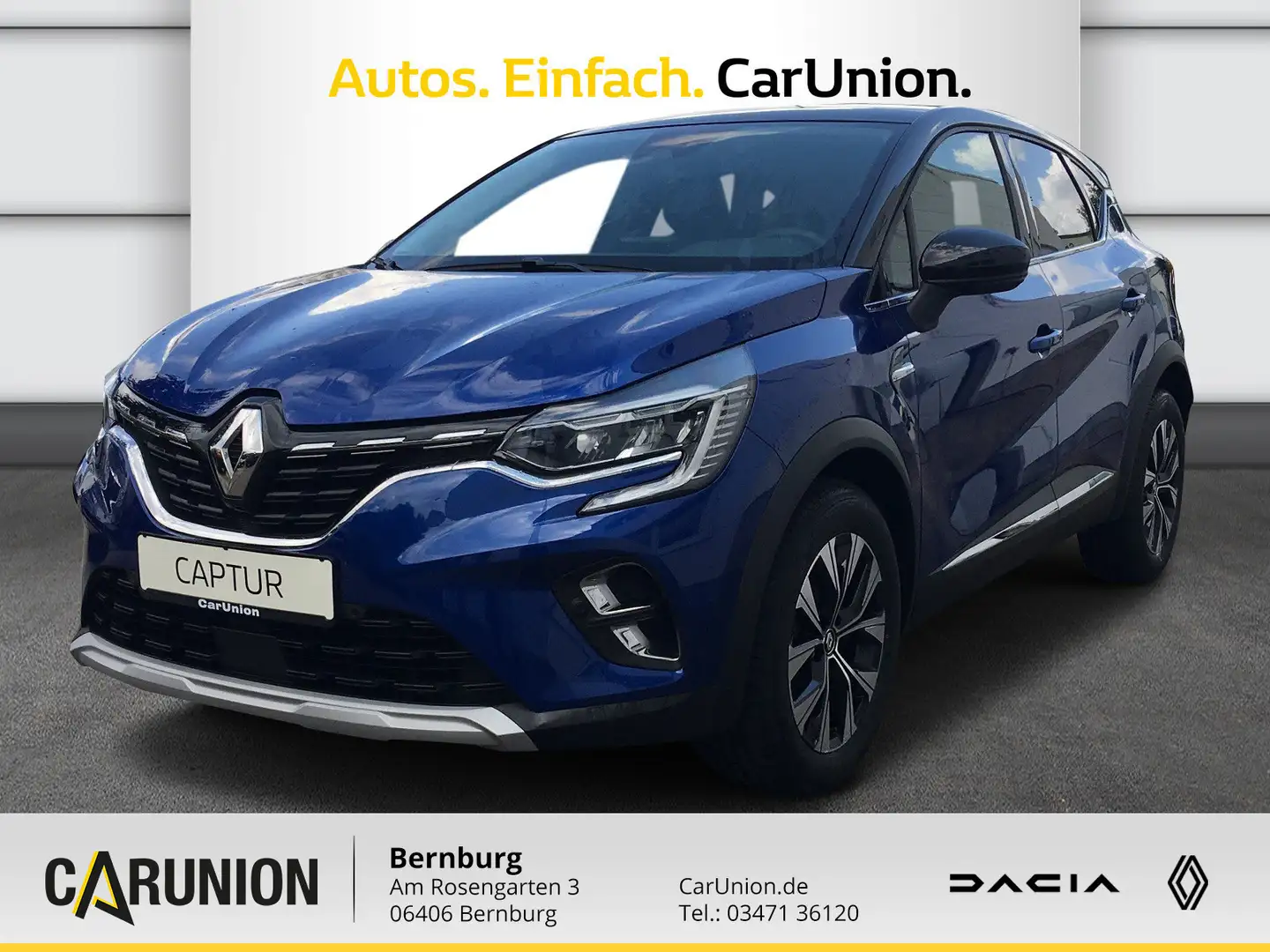 Renault Captur TECHNO TCe 140 beheizbare Frontscheibe, SHZ, Navi, Blau - 1