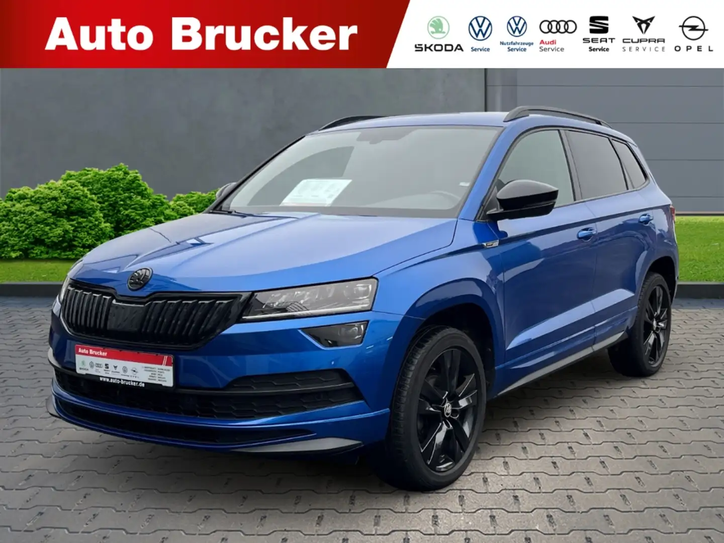 Skoda Karoq Sportline 1.5 TSI+Alufelgen+Klimaautomatik+Sitzhei Blau - 1