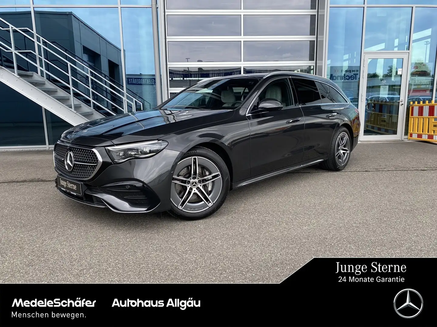 Mercedes-Benz E 450 E 450 T 4M AMG Massage AHK NAPPA Sitzklima NP102 Gris - 1
