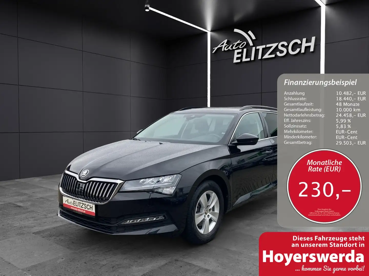 Skoda Superb Combi TDI Ambition DSG LED Navi AID ACC RFK SH Schwarz - 1