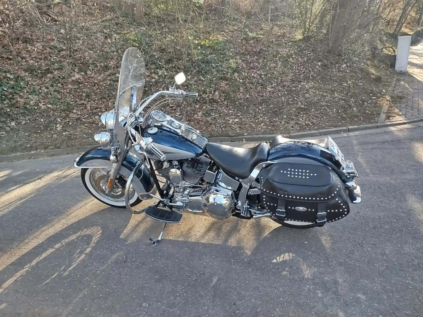 Harley-Davidson Heritage Softail Niebieski - 1