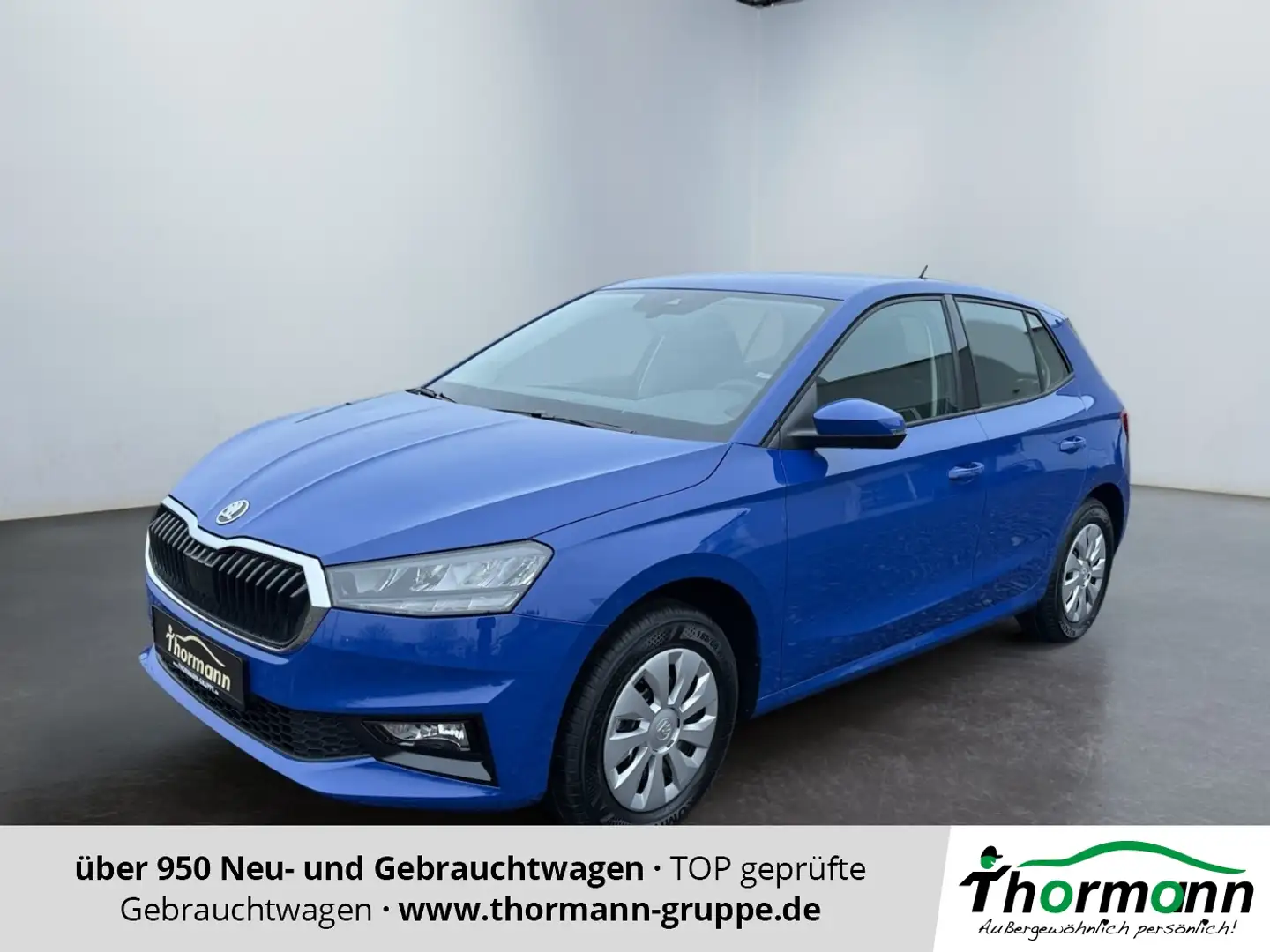 Skoda Fabia 1.0 MPI Sitzheiz,Spurhalteassist,Parksensor Blauw - 1