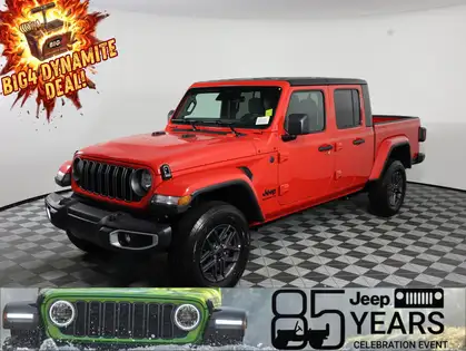 Red 2026 Jeep Gladiator Pickup Truck Four-Wheel Drive 8-Speed Automatic