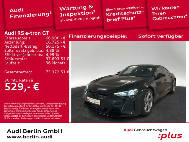 Audi RS e-tron GT 440 kW MATRIX PDC RFK NAVI PANO B&O