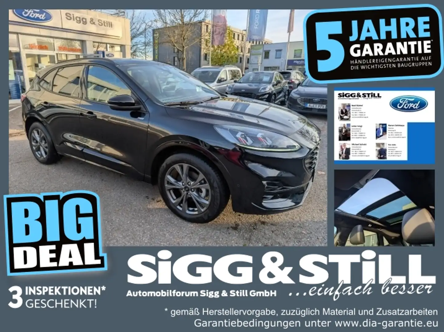 Ford Kuga 1.5 ST-Line X AHK*PANO*B&O*LED*HUD*NAV*CAM*SHZ Noir - 1