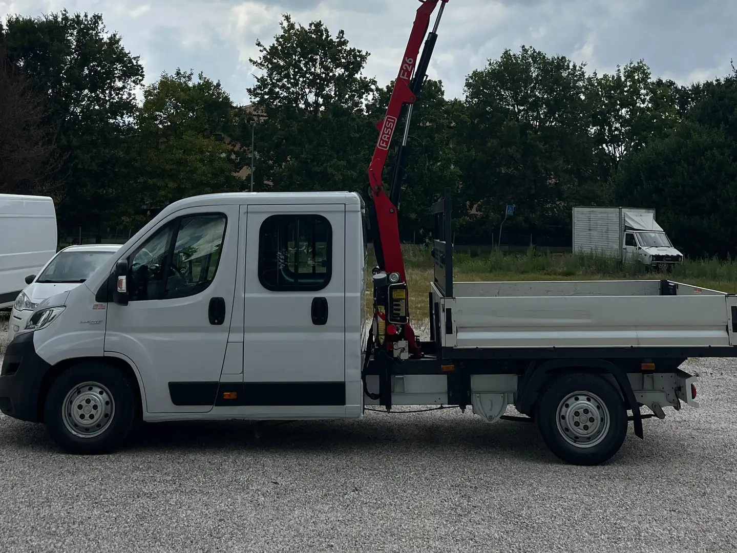 Fiat Ducato Maxi D.Cab. 2.3 Mjet Cassone Gru Fassi Wit - 1
