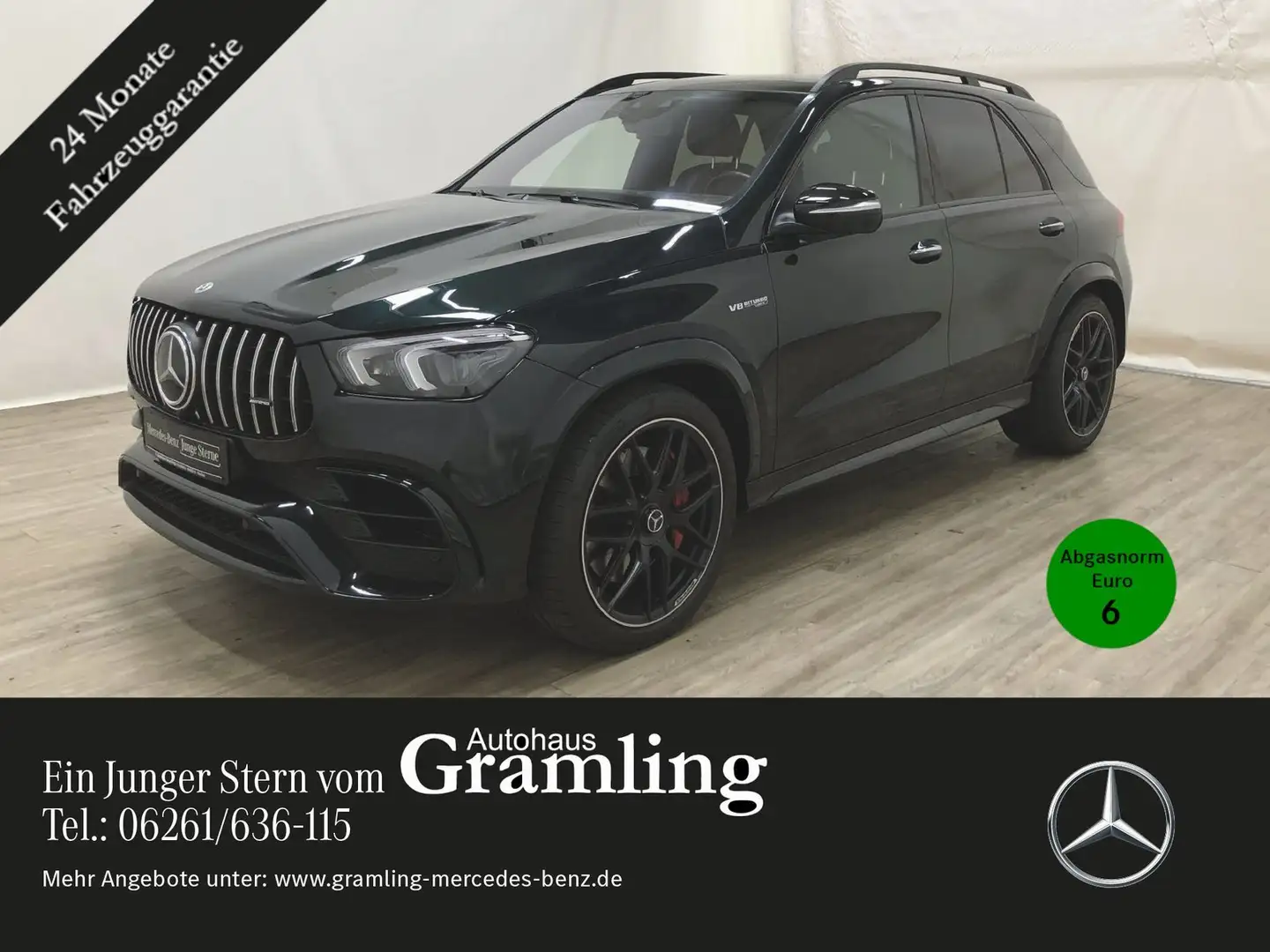 Mercedes-Benz GLE 63 AMG S 4M+ NIGHT*Pano*AHK*Dist*Perf. Abgas Yeşil - 1