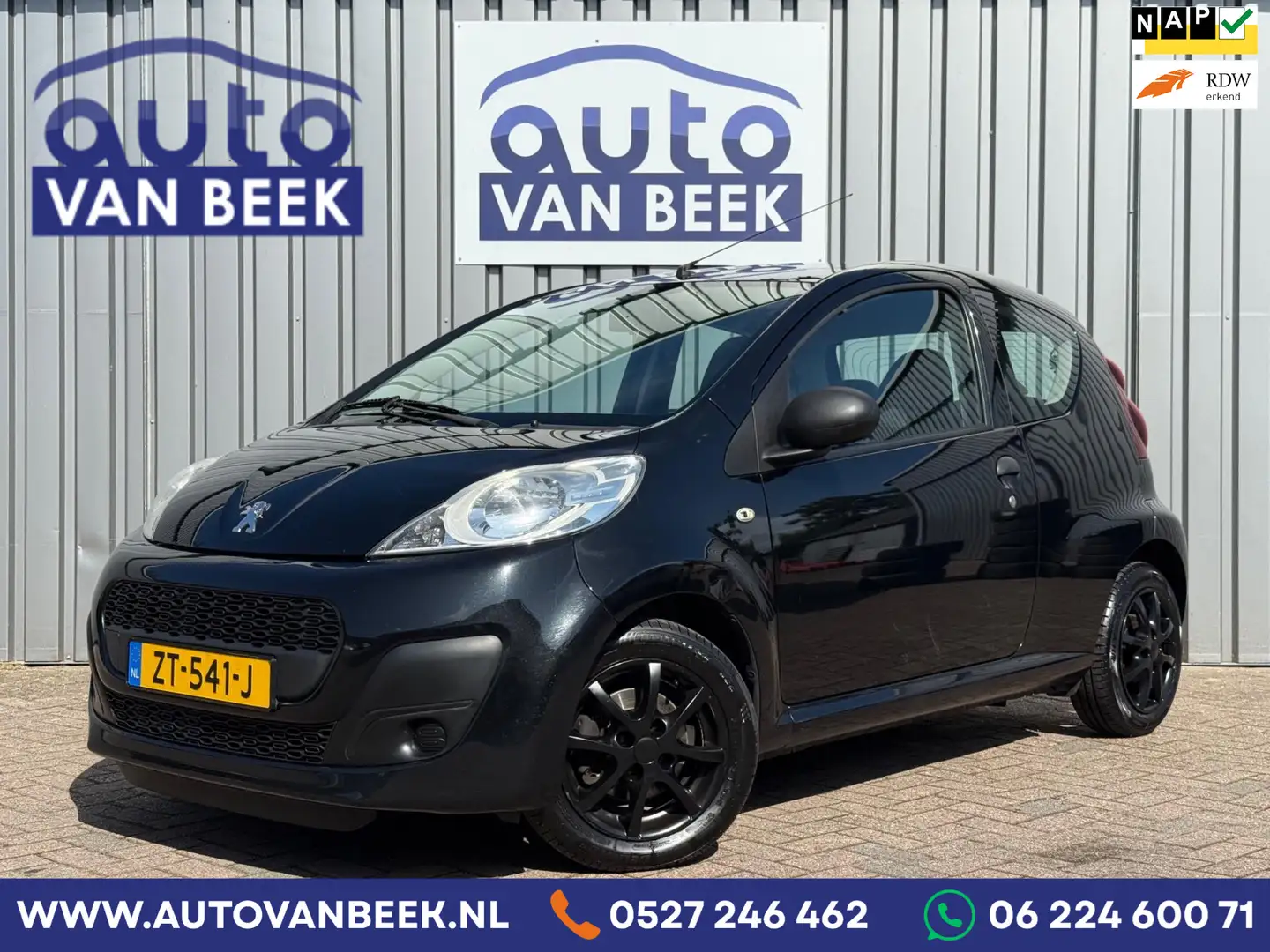 Peugeot 107 1.0 Access Accent|Incl. APK Zwart - 1