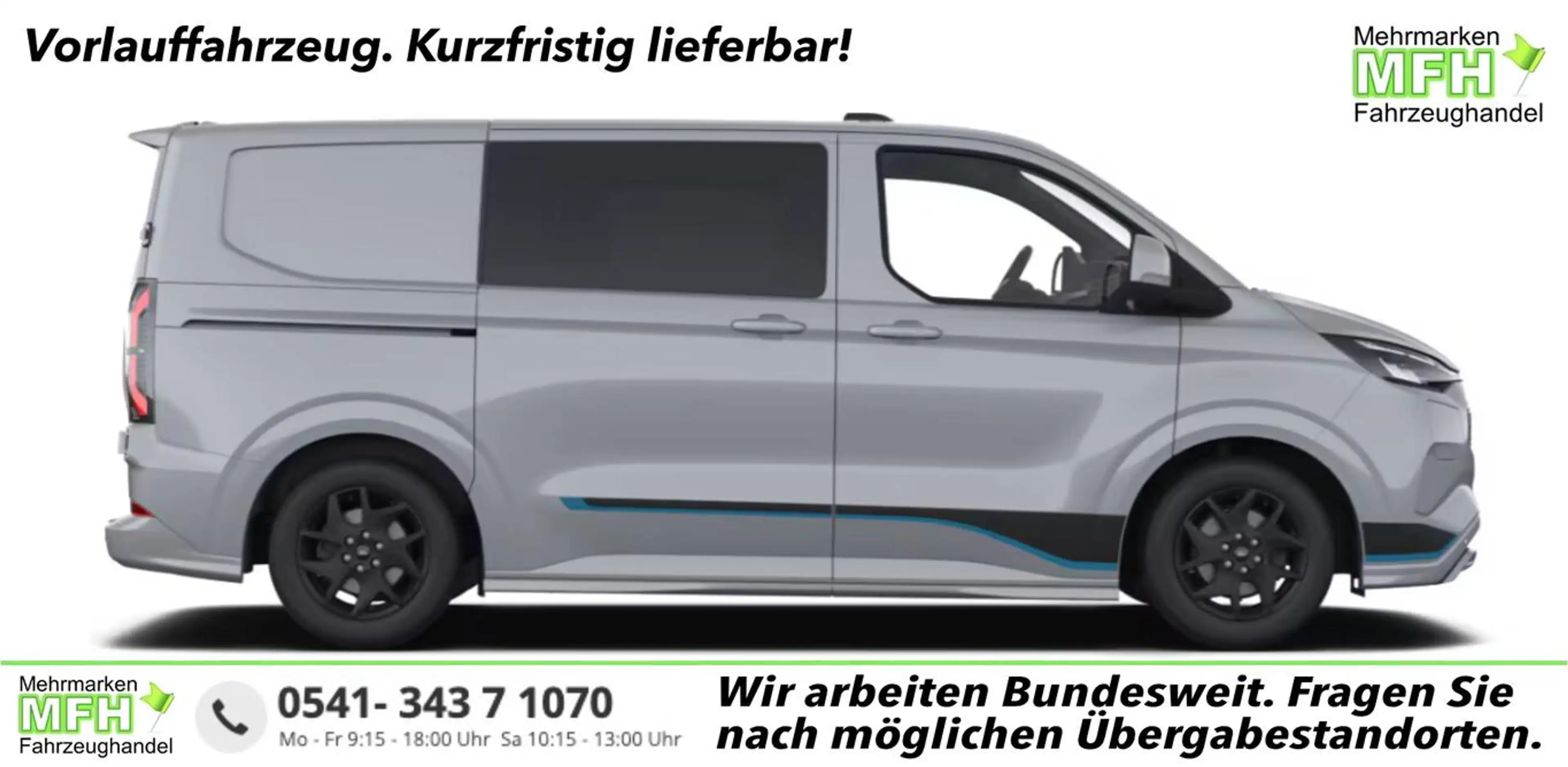 Ford E-Transit Custom Sport DCiV 71kWh L1 ACC Kam360 160 kW (2...