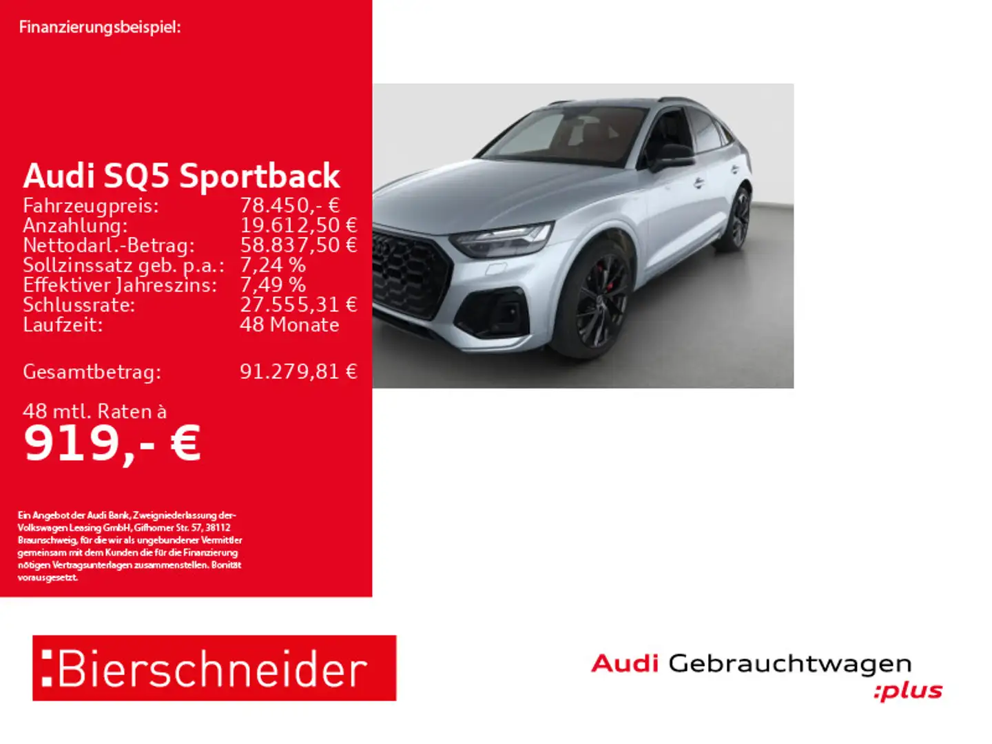 Audi SQ5 TDI AHK MATRIX STHZ CAM ACC 21 Silber - 1