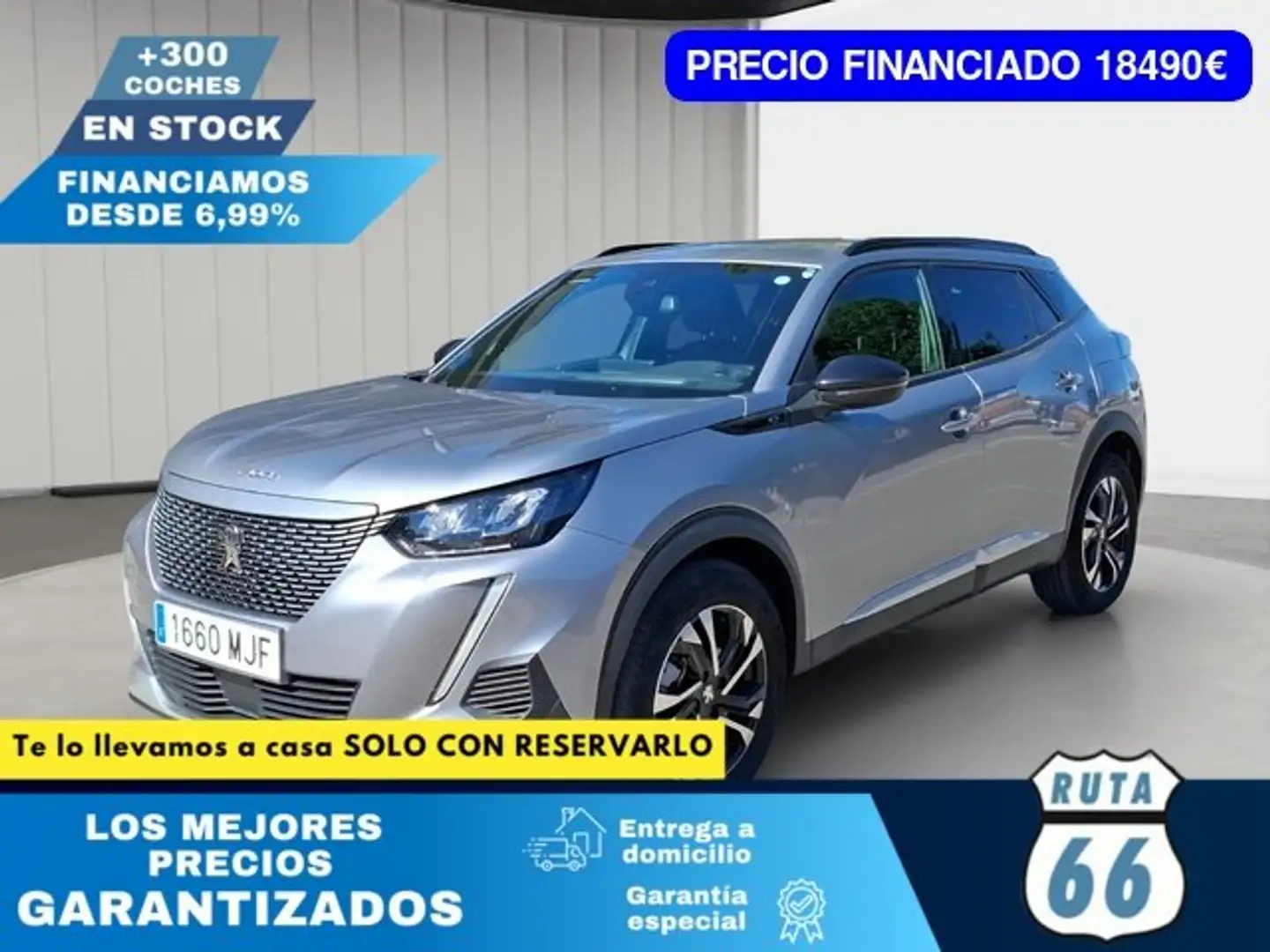 Peugeot 2008 Allure Eléctrico 100kW Gris - 1