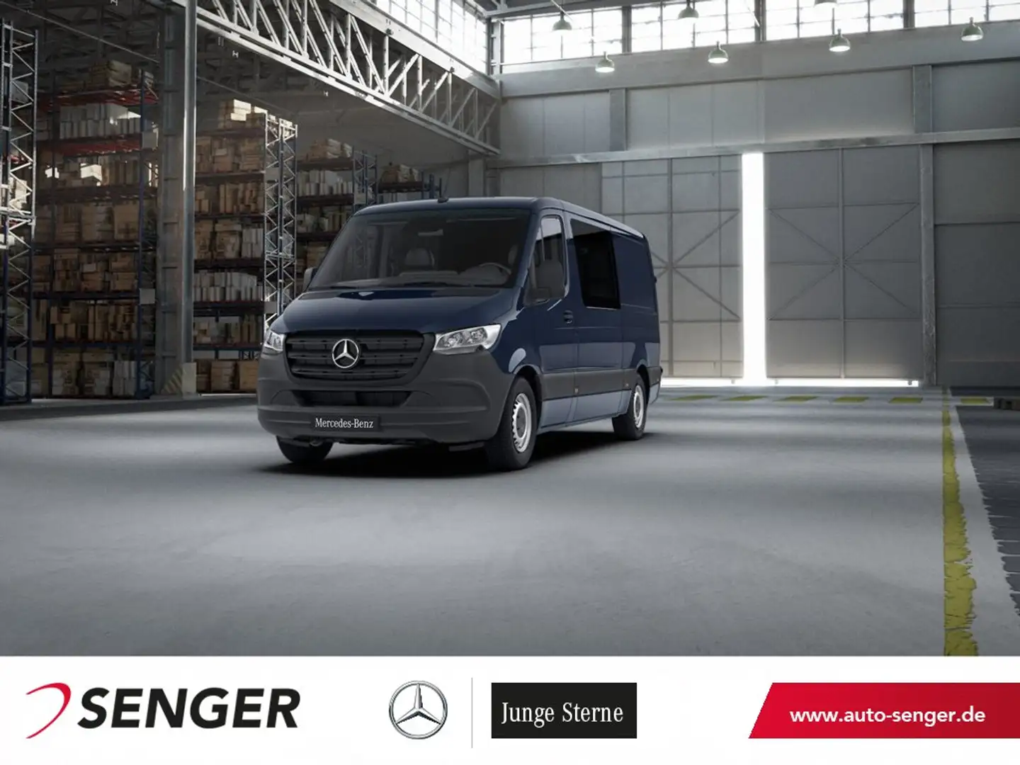 Mercedes-Benz Sprinter 317 CDI Mixto L2H1 MBUX Klima Kamera Blau - 1