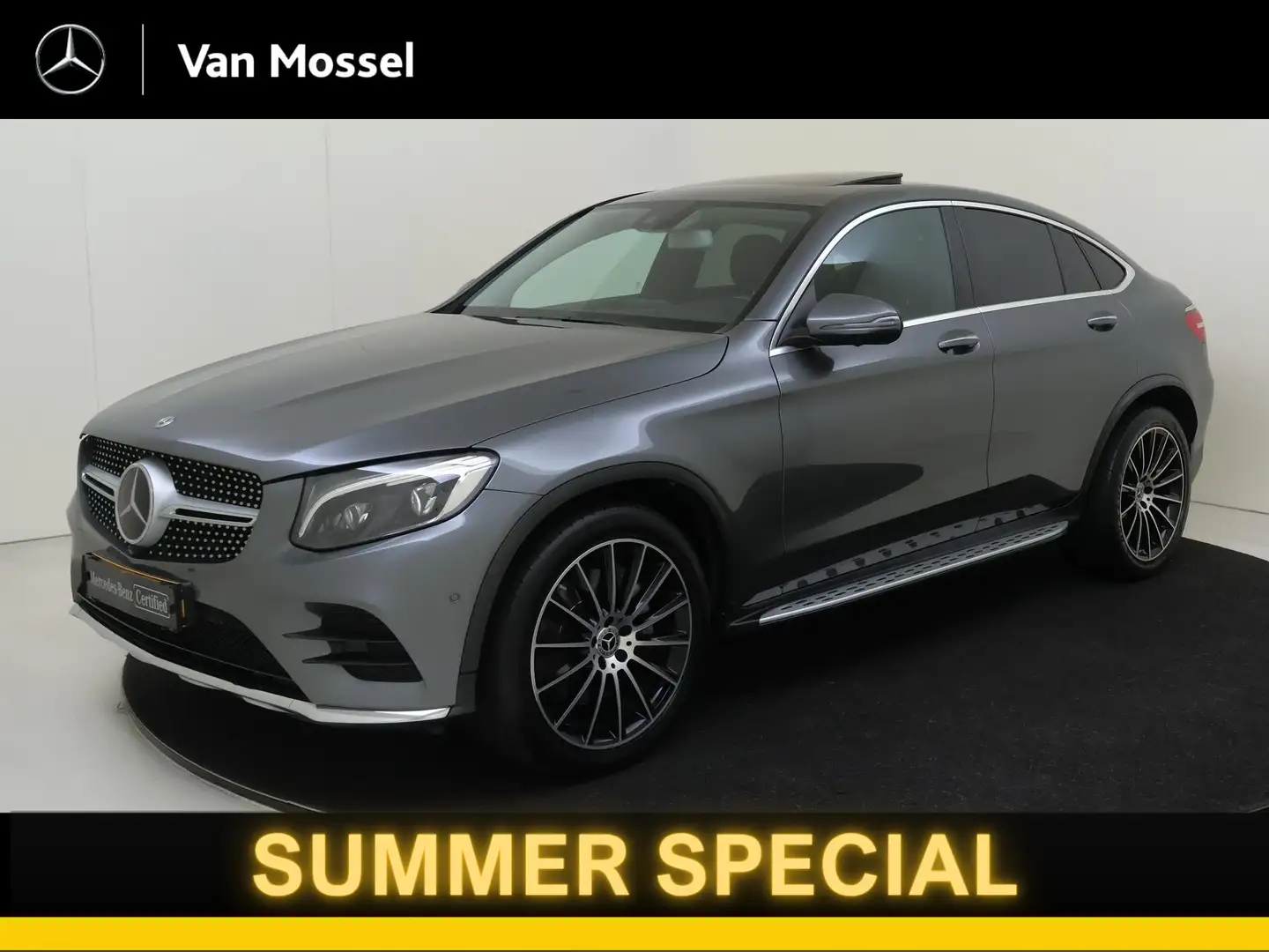 Mercedes-Benz GLC 250 Coupé 4MATIC Premium Plus / AMG/ 20 inch/ Schuifda Grijs - 1
