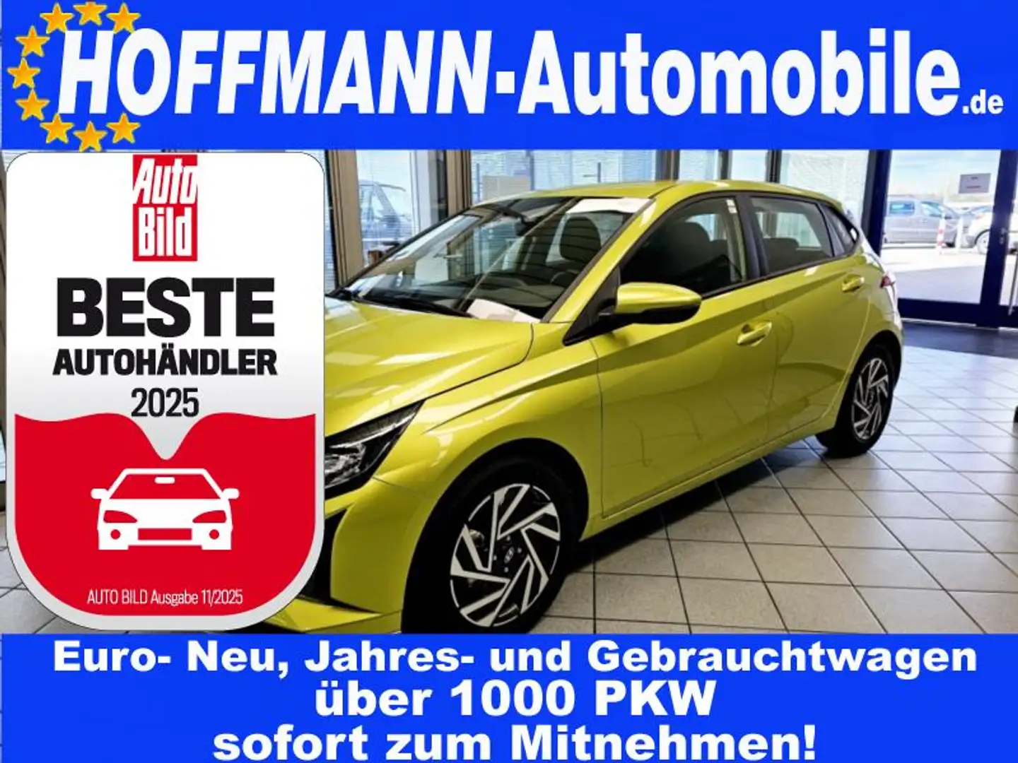 Hyundai i20 Navi,Kamera,Alu,Sitzhzg.,abged.Scheiben Żółty - 1