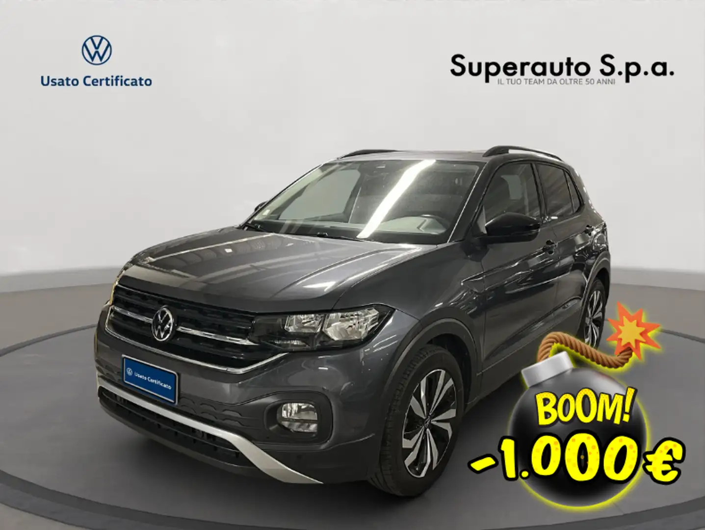 Volkswagen T-Cross 1.0 TSI 110 CV DSG Style Gris - 1