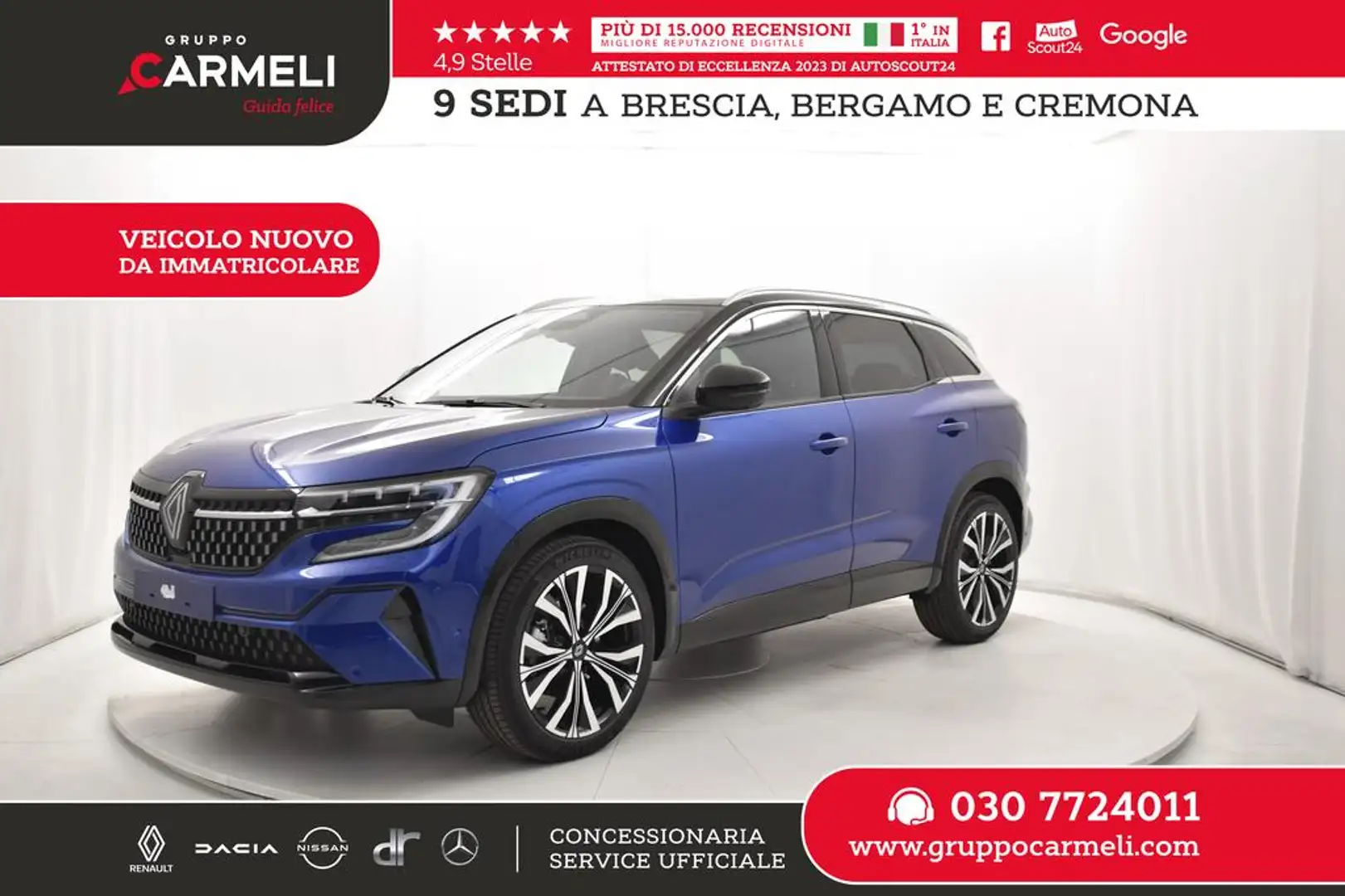 Renault Austral 1.2 E-Tech full hybrid Iconic Esprit Alpine 200cv Blu/Azzurro - 1