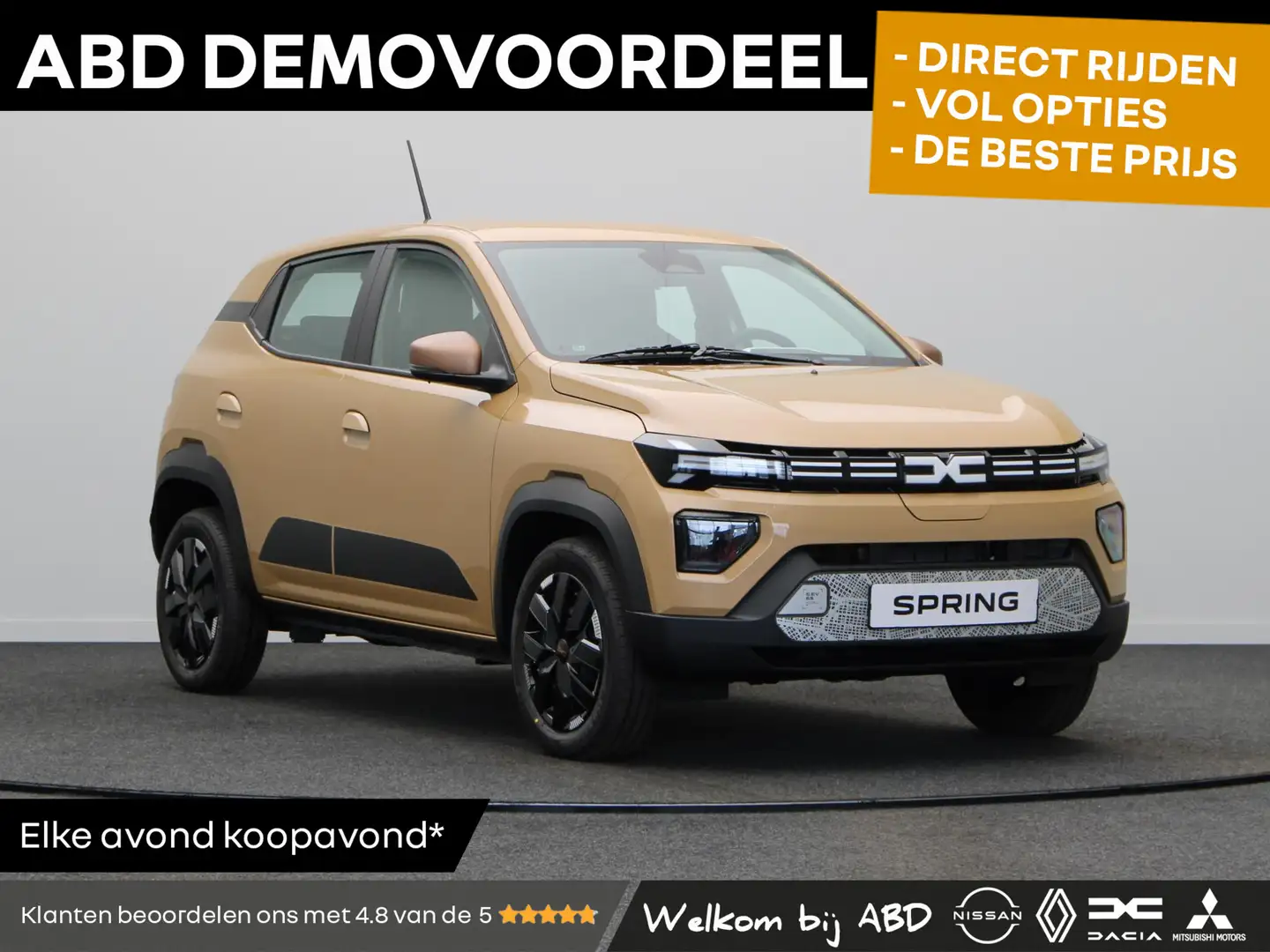 Dacia Spring Extreme 65 26.8 kWh | DEMO VOORDEEL! | Airconditio Brun - 1