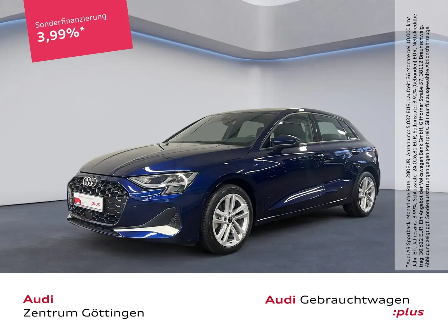 Audi A3 Sportback 35TFSI advanced AHK+ACC+KOMFORT+ASG Blau - 1